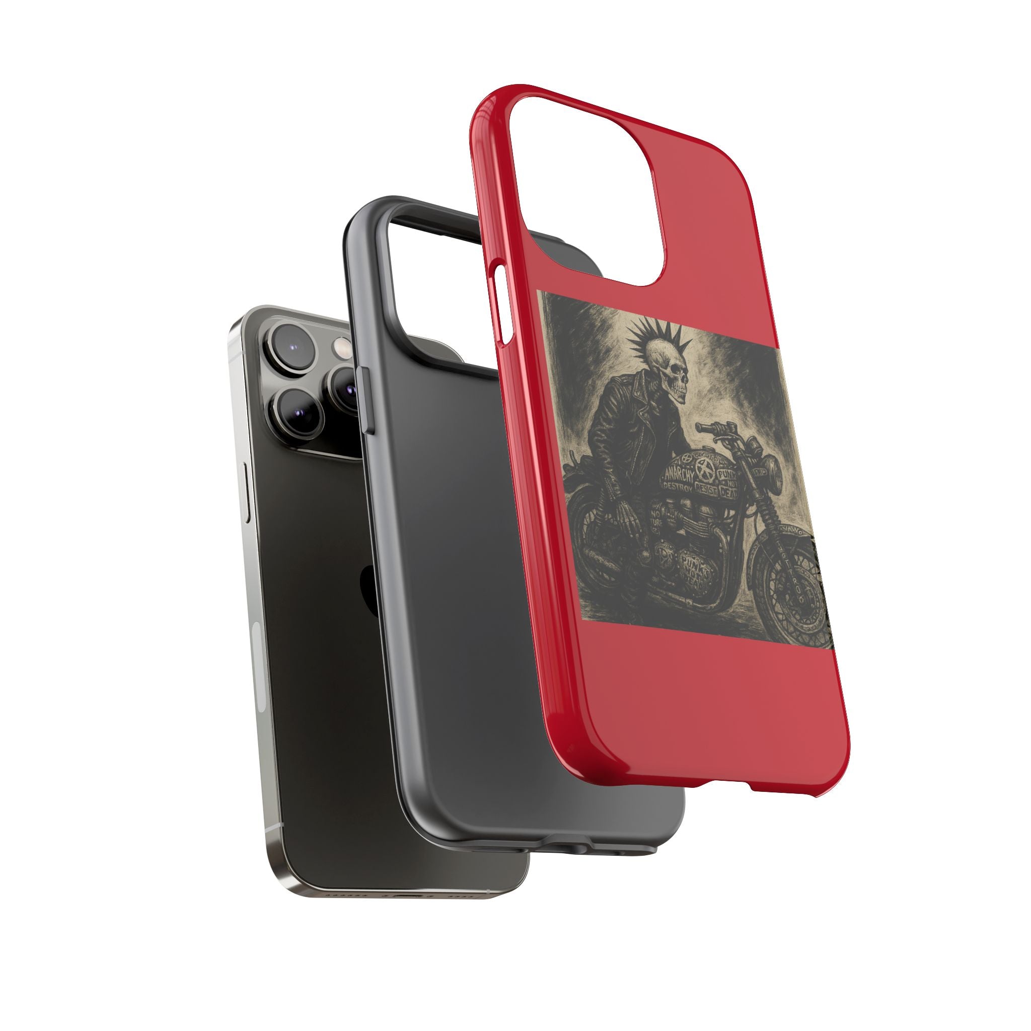 Gothic Punk Biker Skeleton Cases