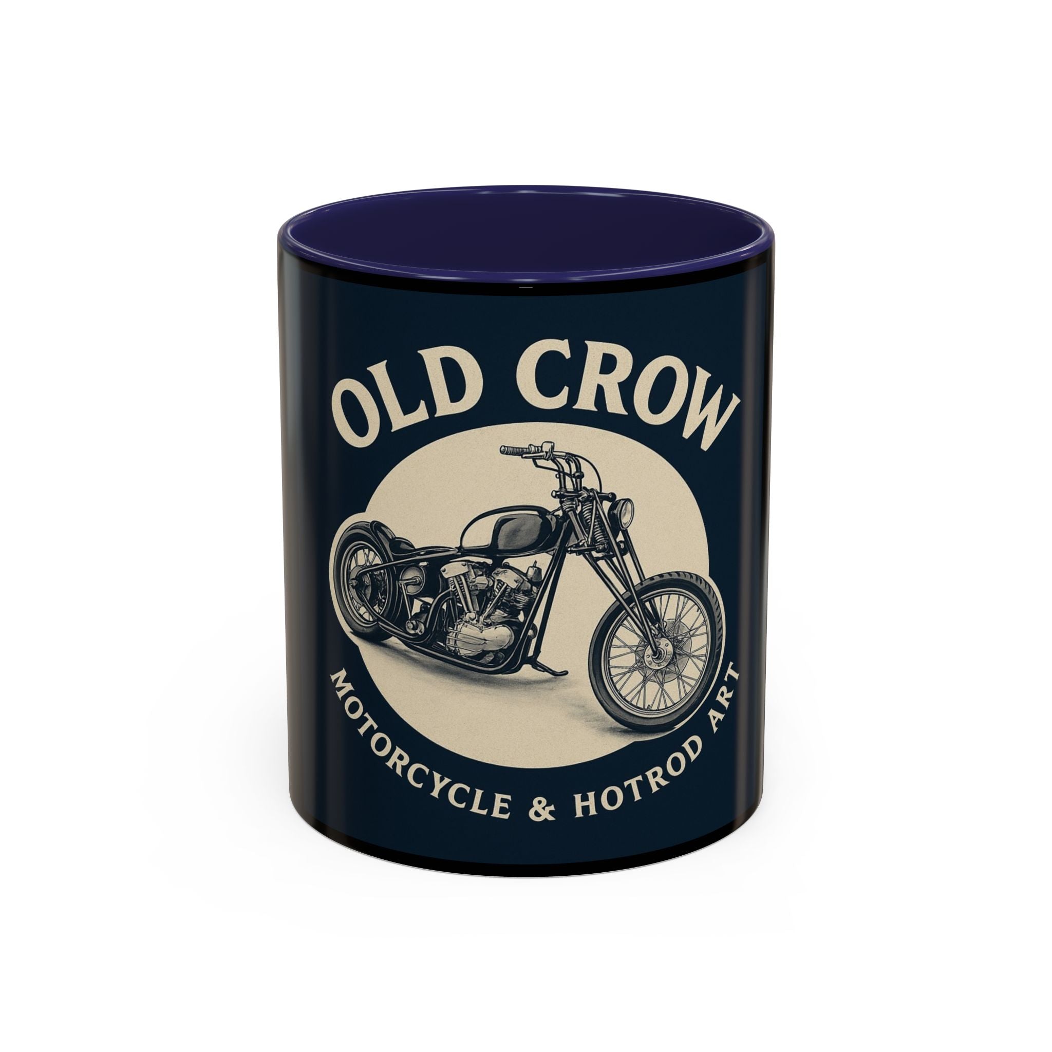 4 Old Crow Motorcycle Art Coffee Mug