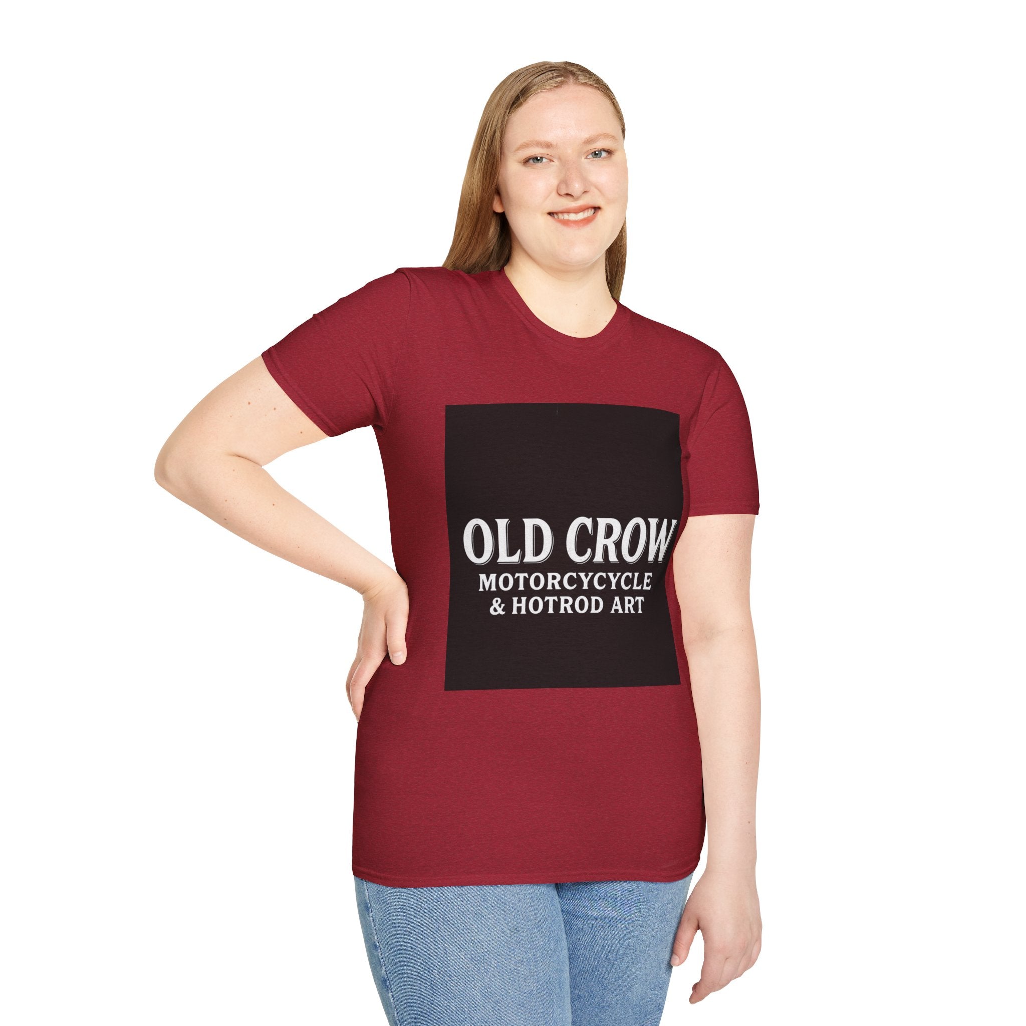 Old Crow Motorcycle & Hotrod Art  T-Shirt