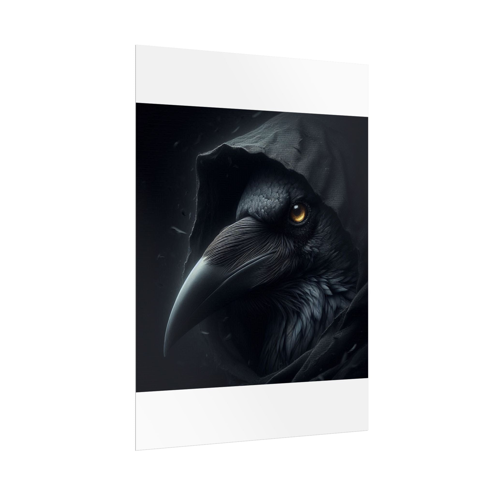 Dark Raven Hooded Rolled Poster