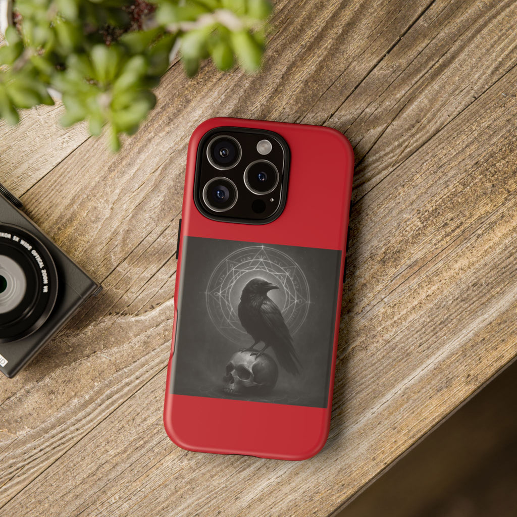 Occult Raven Sigil & Skull Art Cases