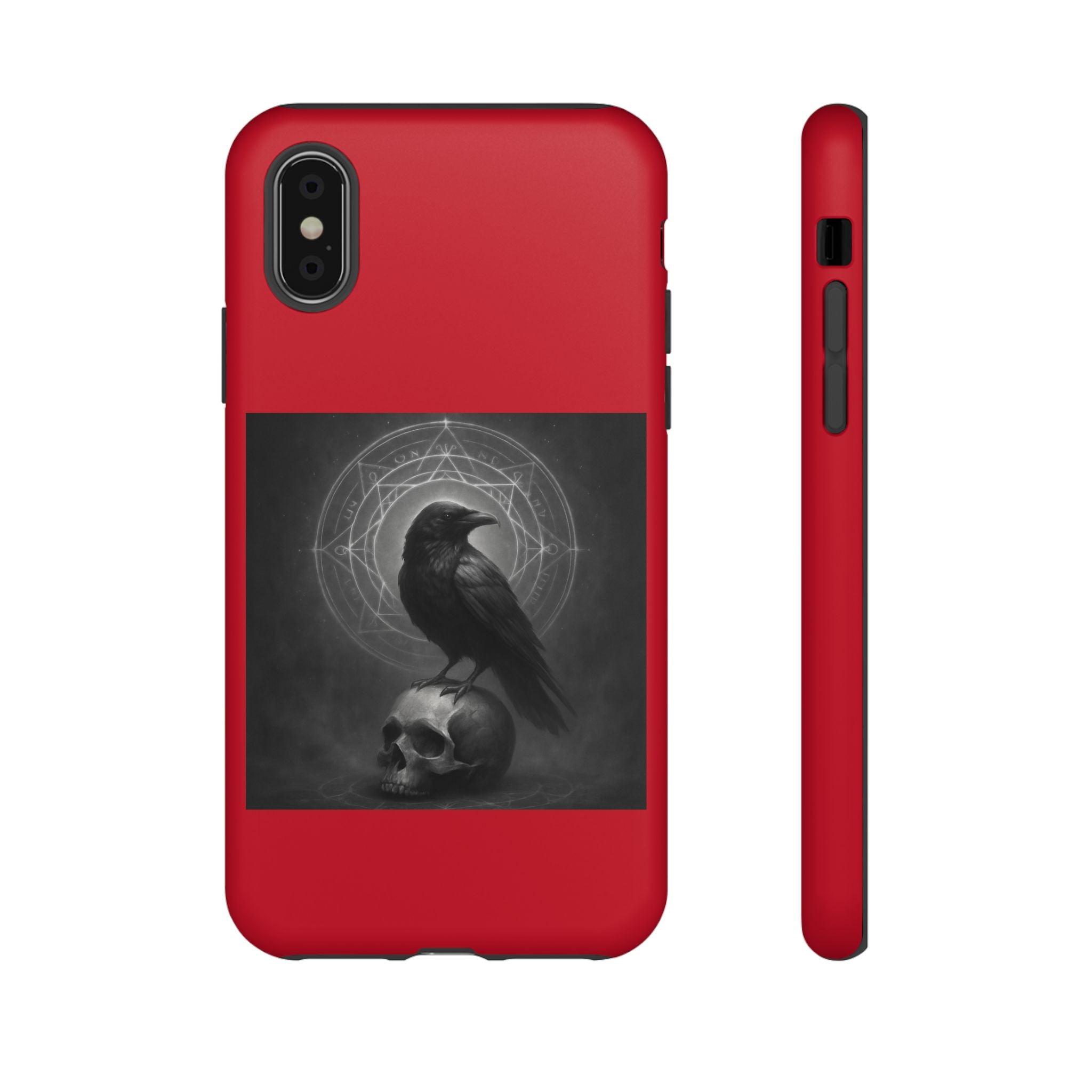 Occult Raven Sigil & Skull Art Cases