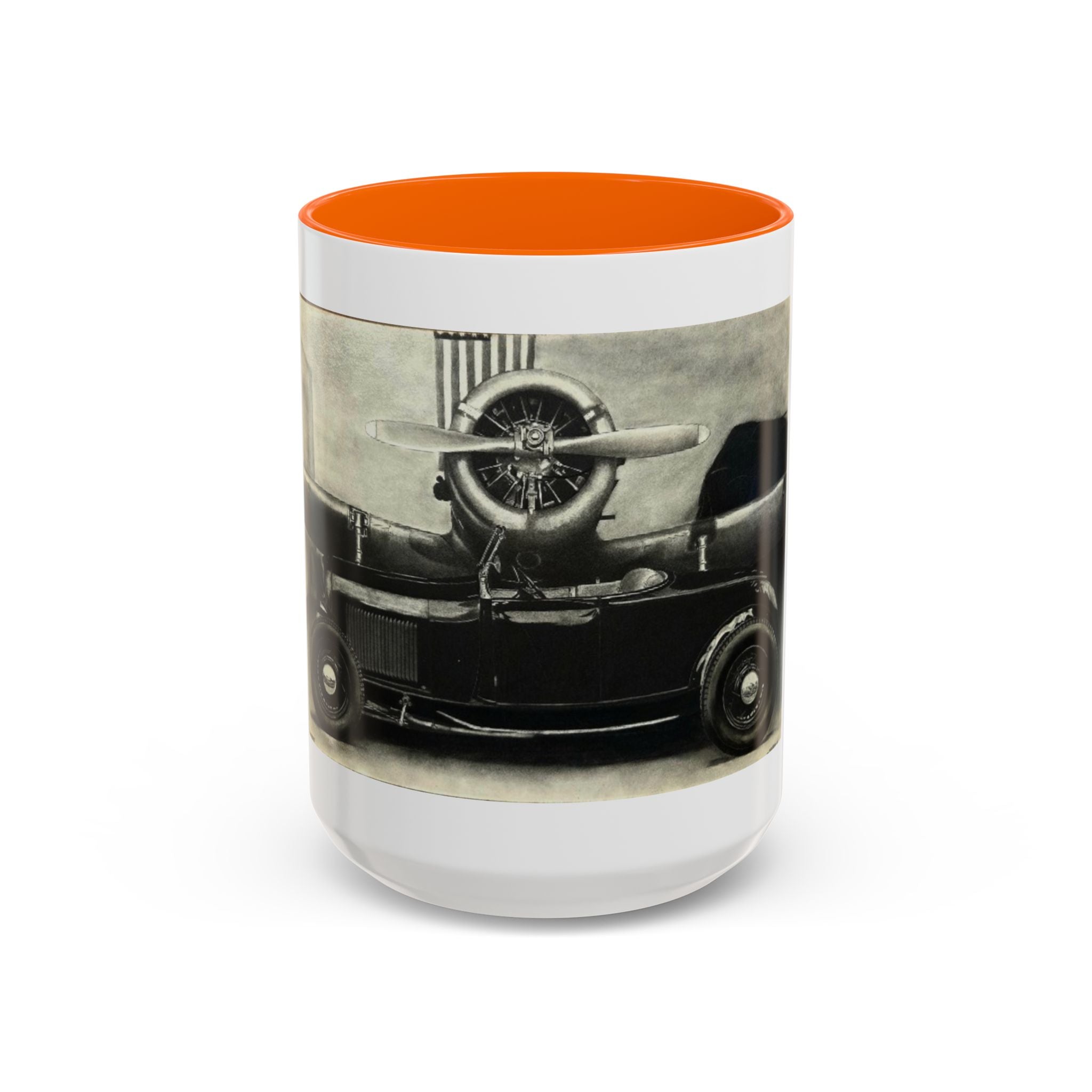 Vintage Airplane Accent Coffee Mug