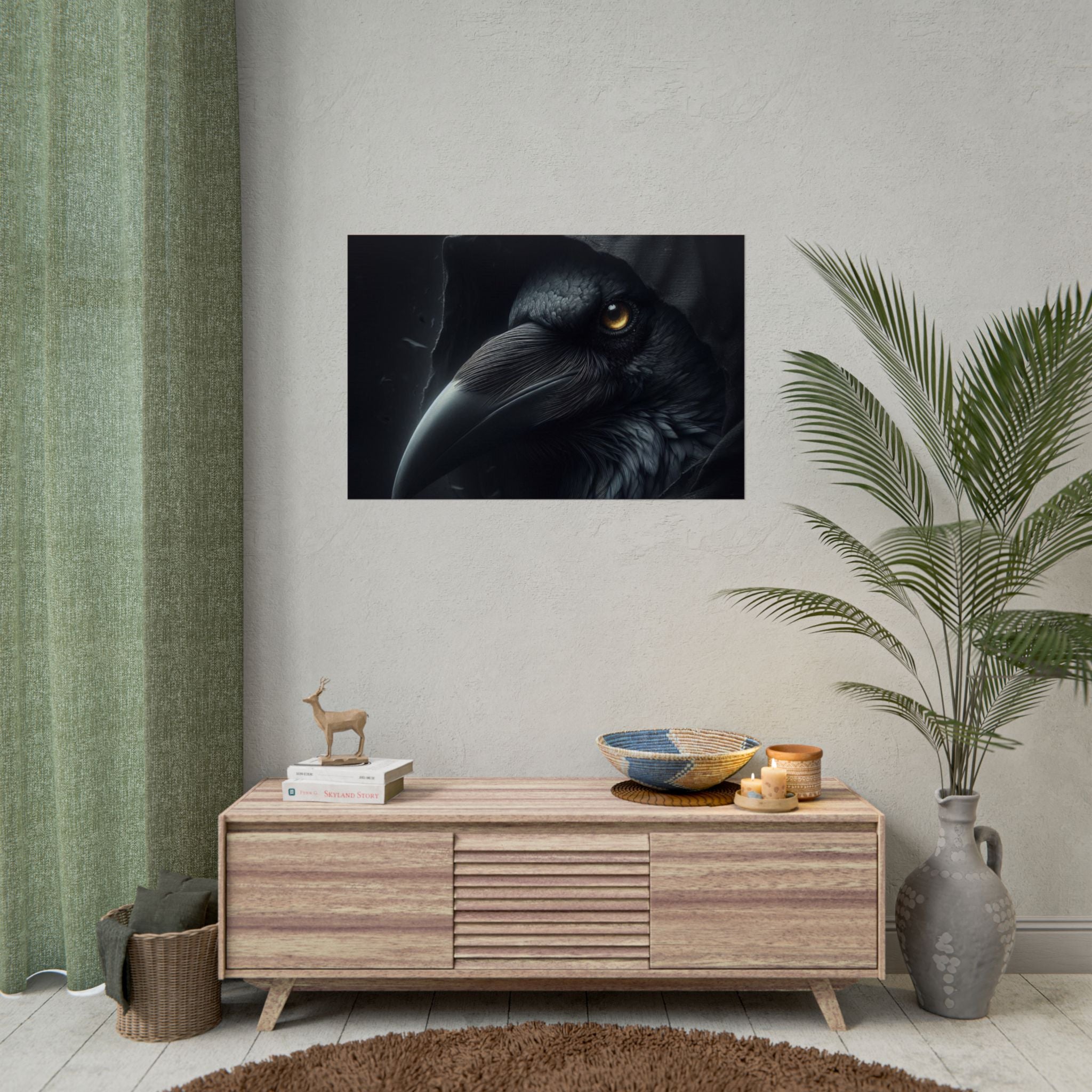 Dark Raven Hooded Rolled Poster