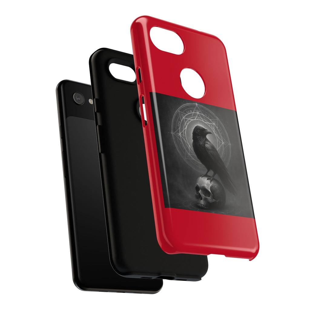 Occult Raven Sigil & Skull Art Cases
