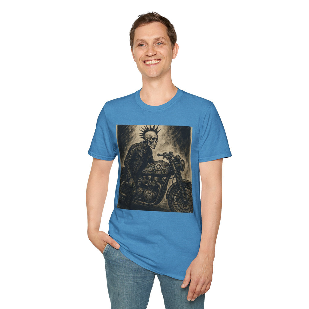 Punk’s Not Dead Biker Art T-Shirt, Classic Zine style