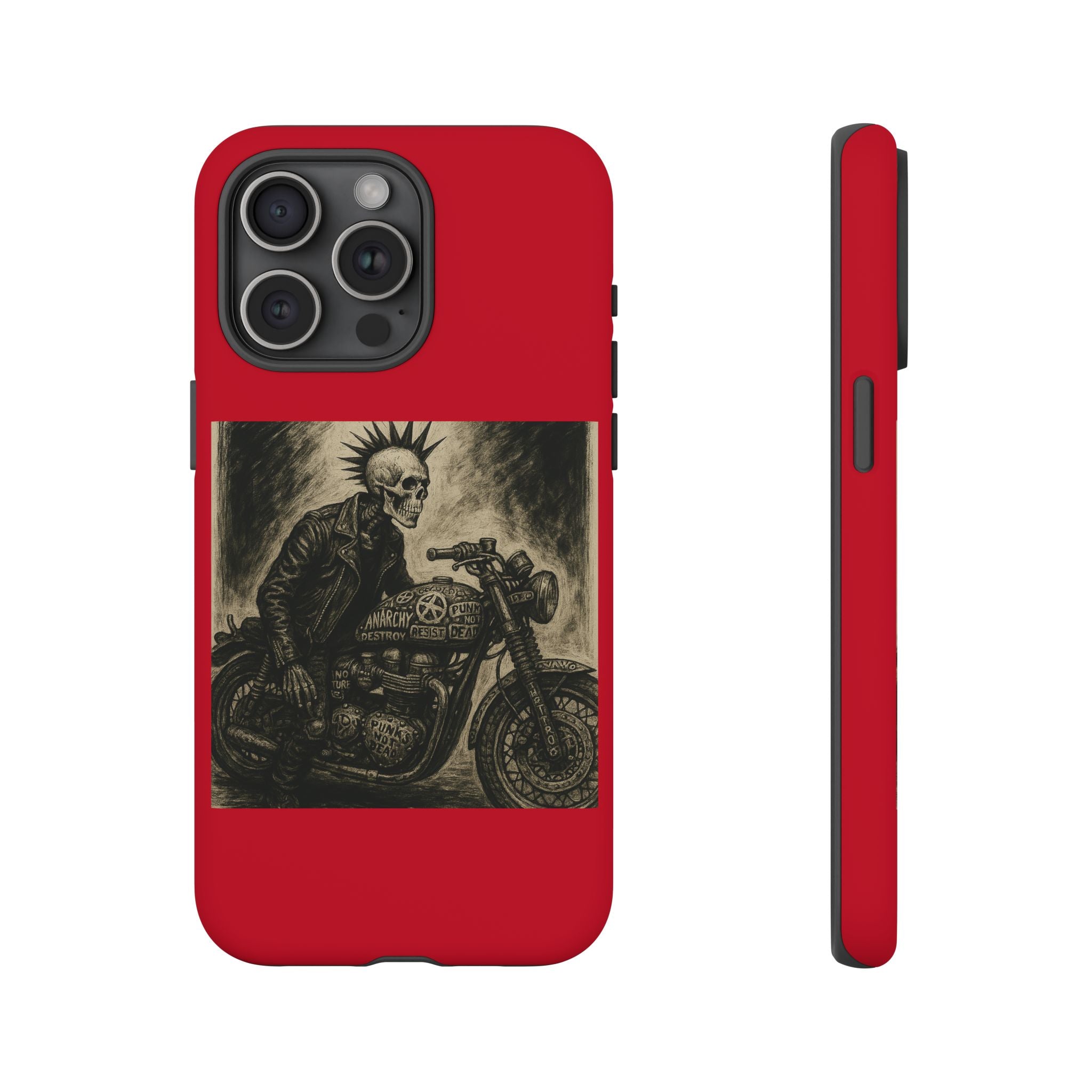 Gothic Punk Biker Skeleton Cases