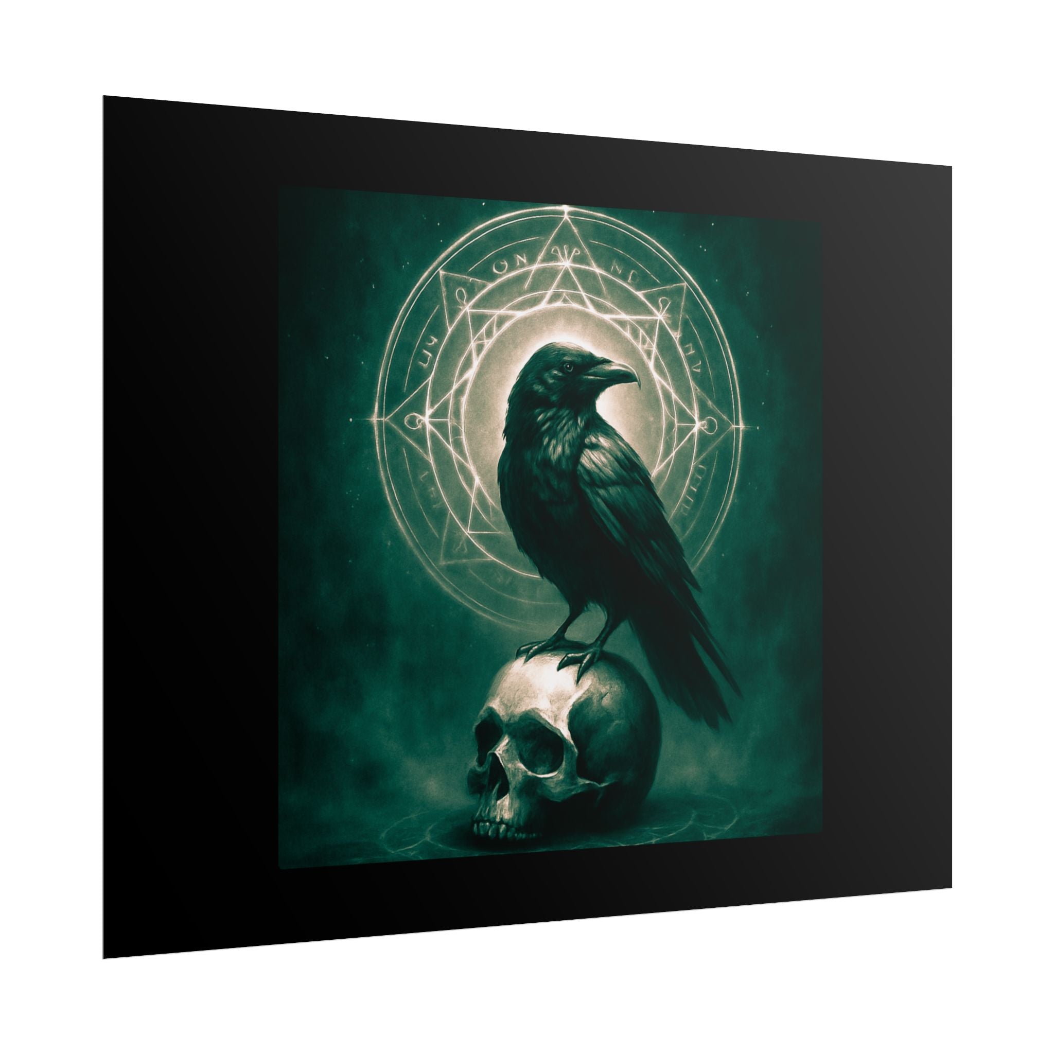 Mystical Raven Art Poster | Dark Aesthetic Wall Decor for Home