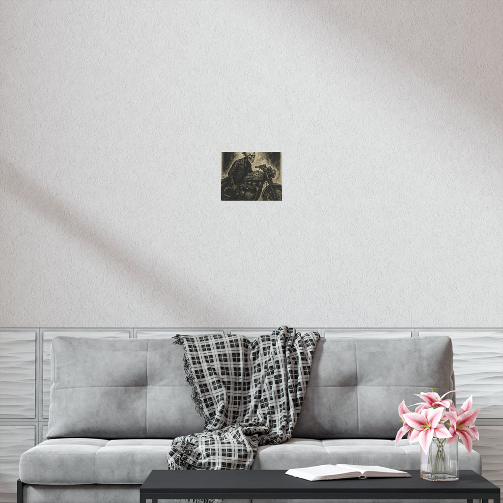 Edgy Motorcycle Art Print