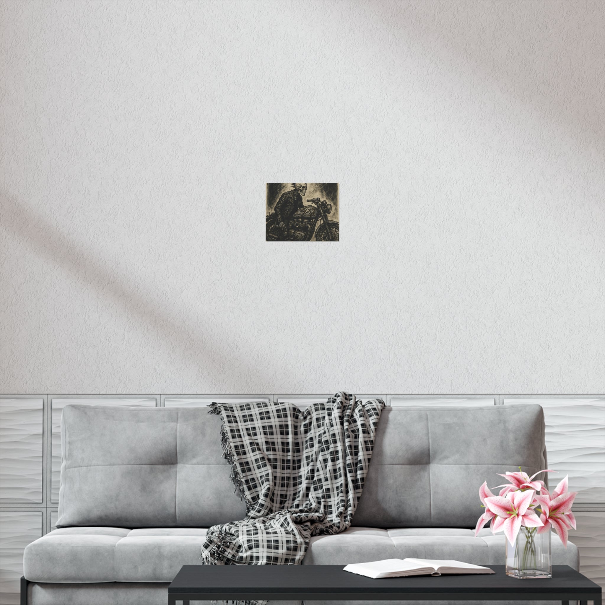 Edgy Motorcycle Art Print
