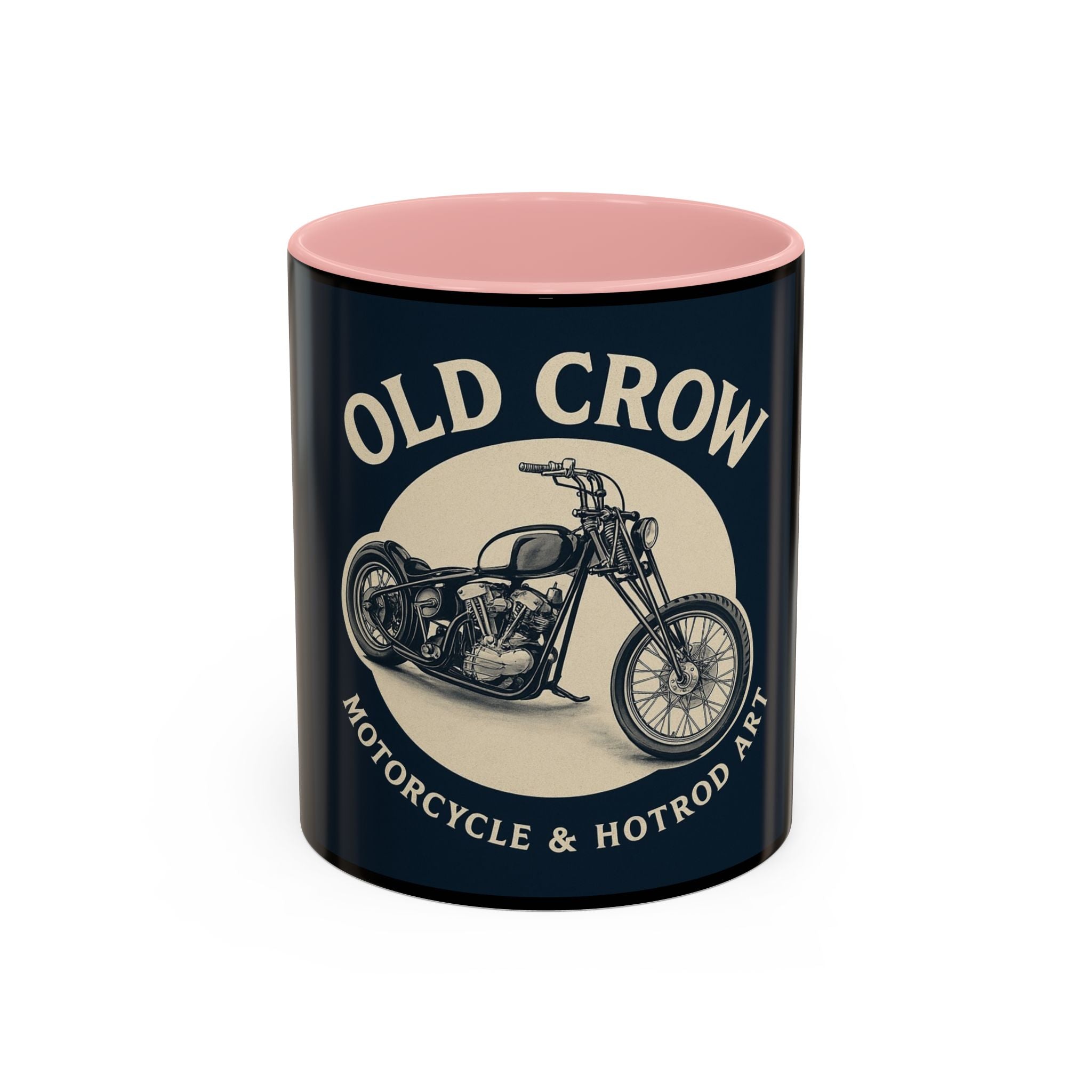 4 Old Crow Motorcycle Art Coffee Mug