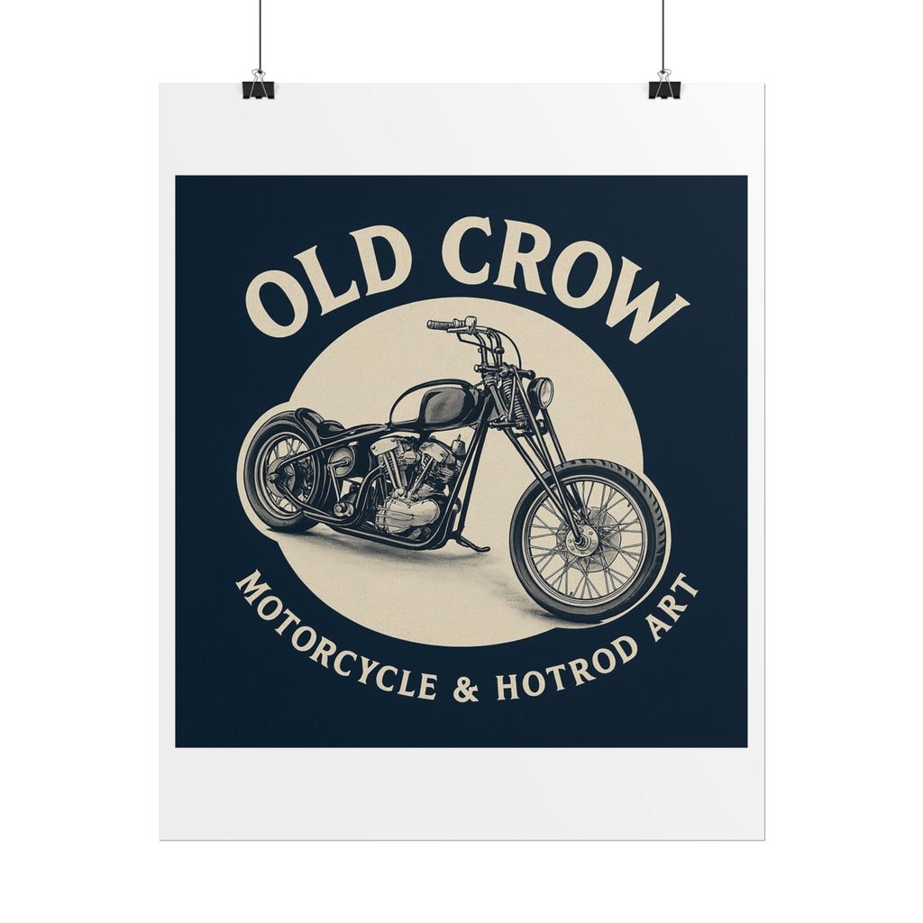 Old Crow Rolled Poster, Retro Wall Decor