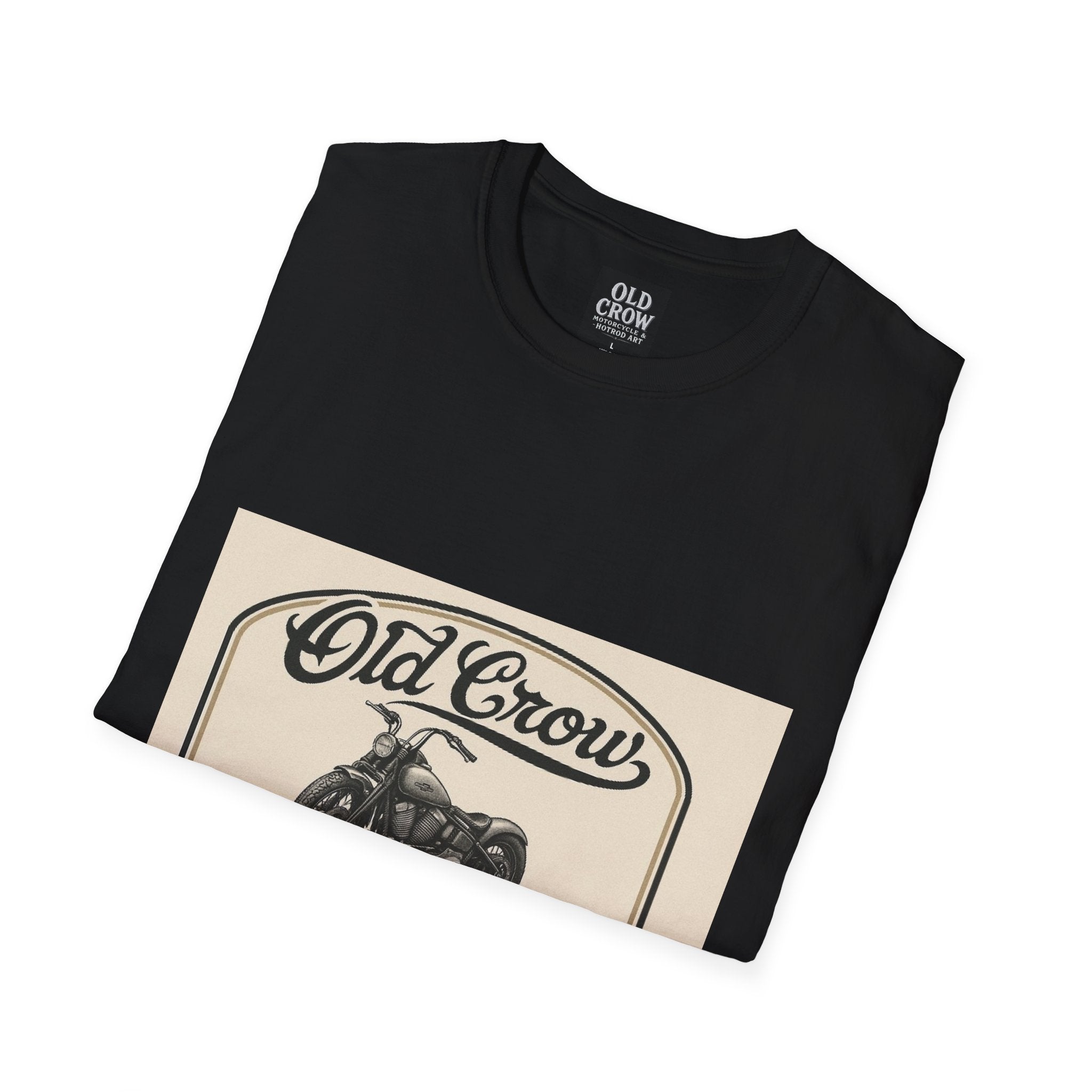 Retro Biker Life Old Crow Shop Sign T-Shirt