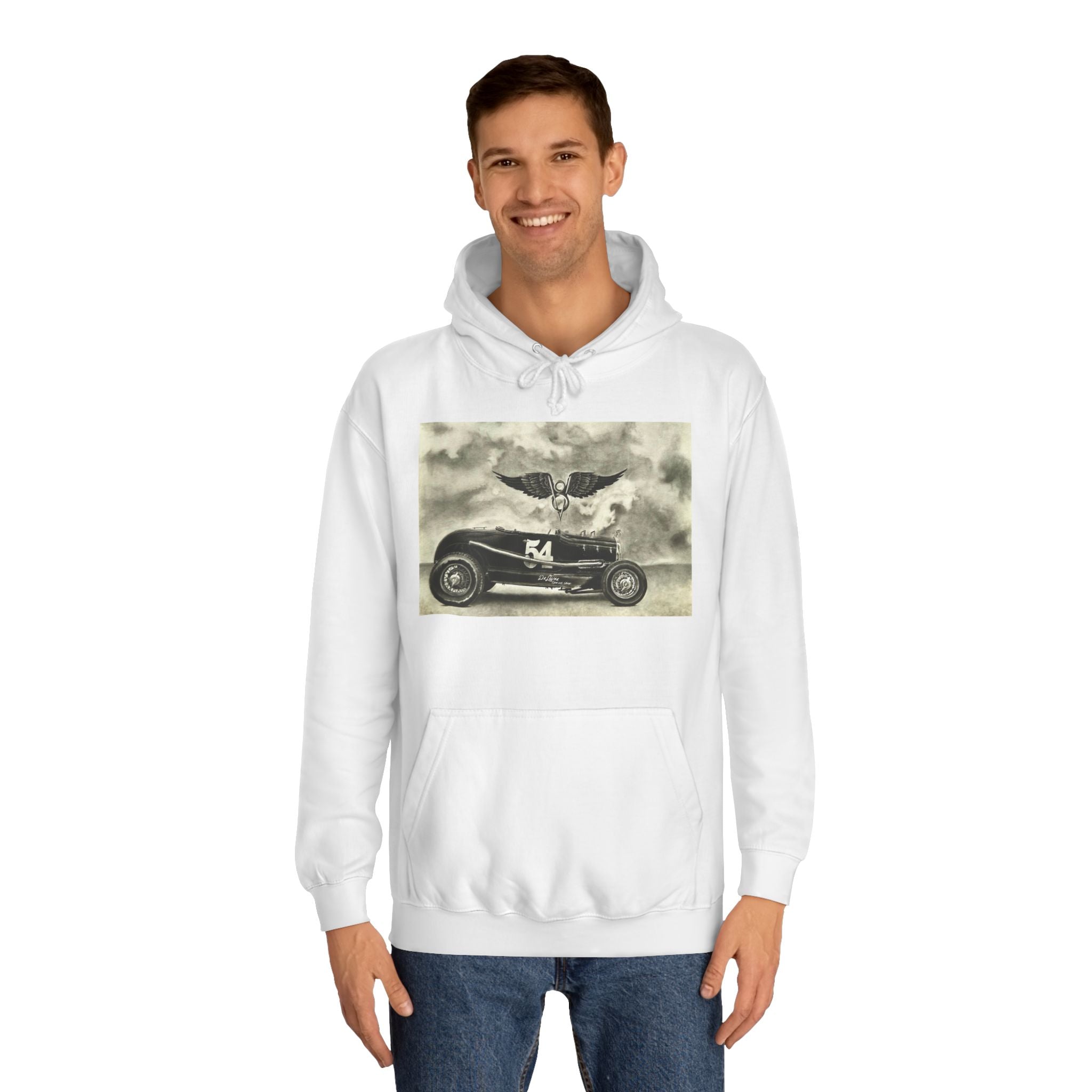 No. 54 Winged Hotrod Hoodie