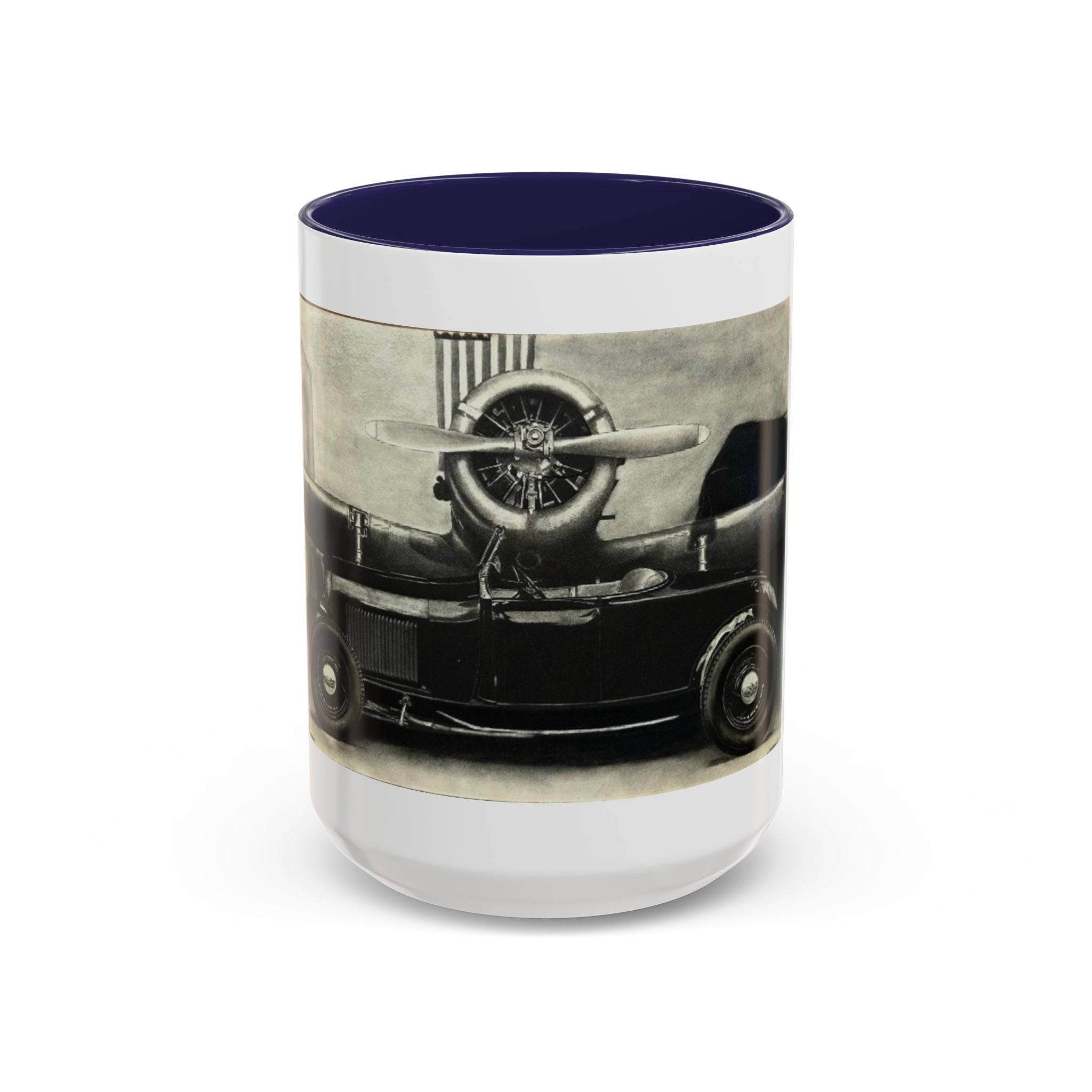 Vintage Airplane Accent Coffee Mug