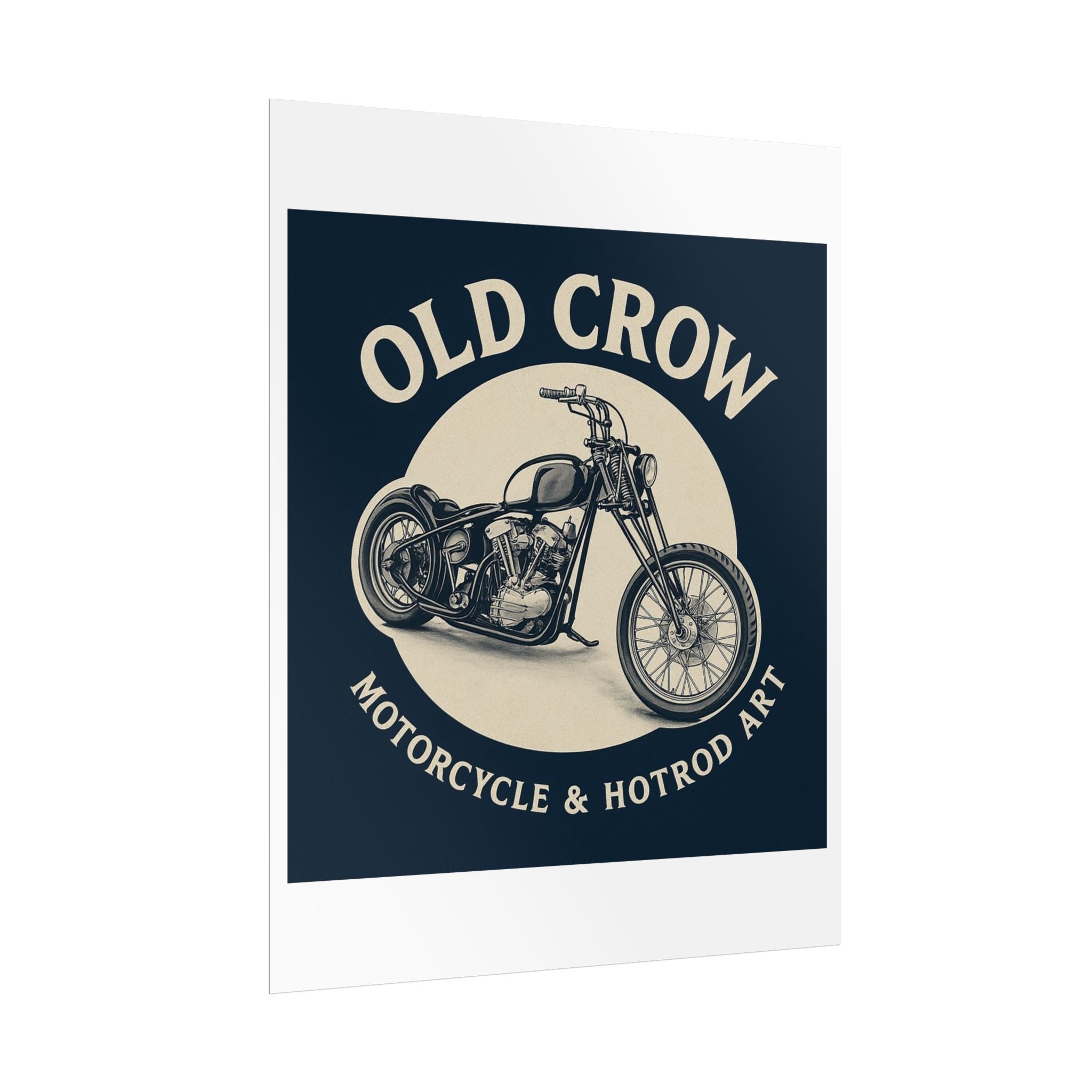 Old Crow Rolled Poster, Retro Wall Decor