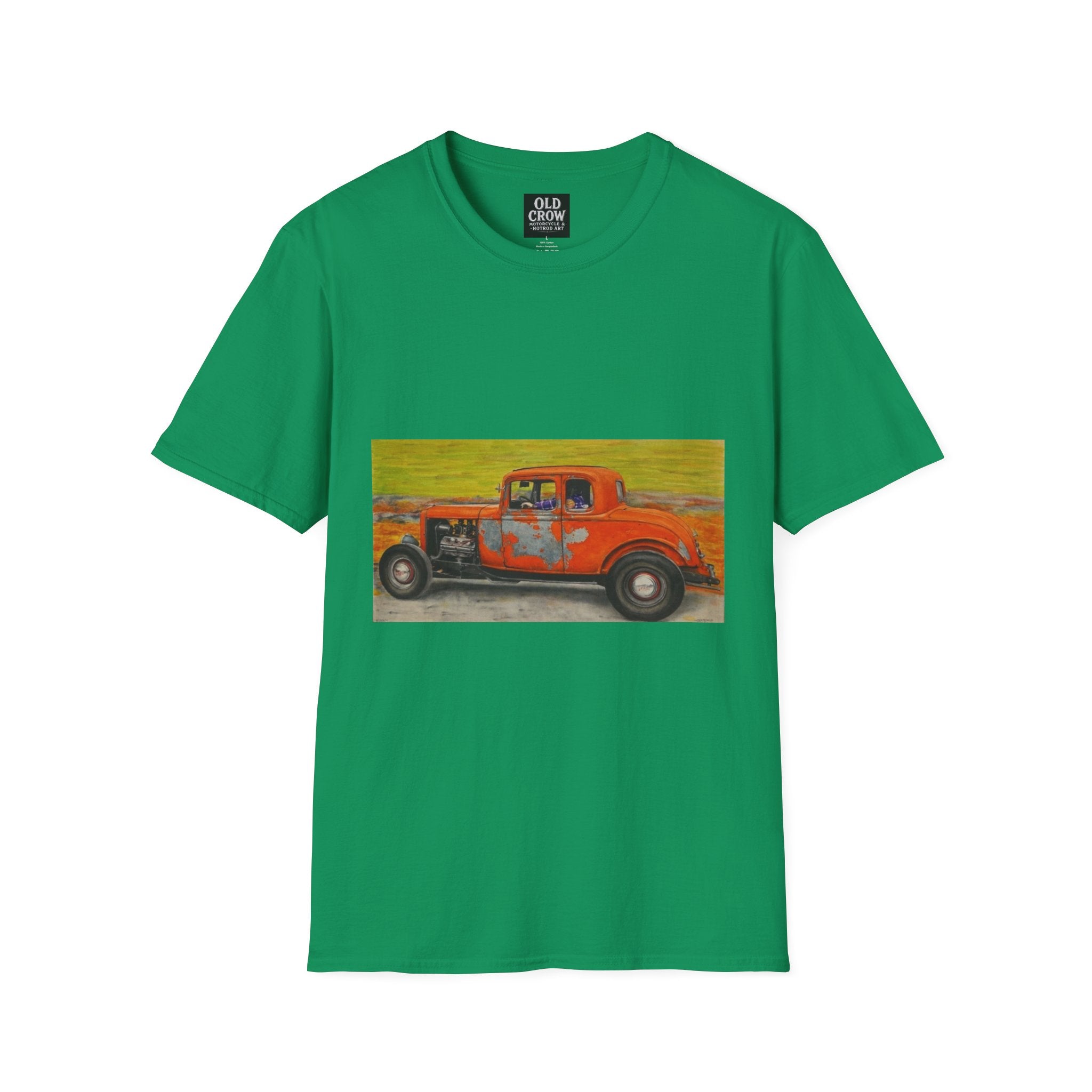 Vintage Hotrod in Motion Softstyle T-Shirt, " Book'n"