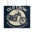 Old Crow Rolled Poster, Retro Wall Decor