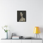 Gothic Art Canvas Print, Demon Aesthetic Home Decor, Dark Fantasy Wall Art, Witchy Room Decoration, Unique Gift for Halloween, Edgy Art