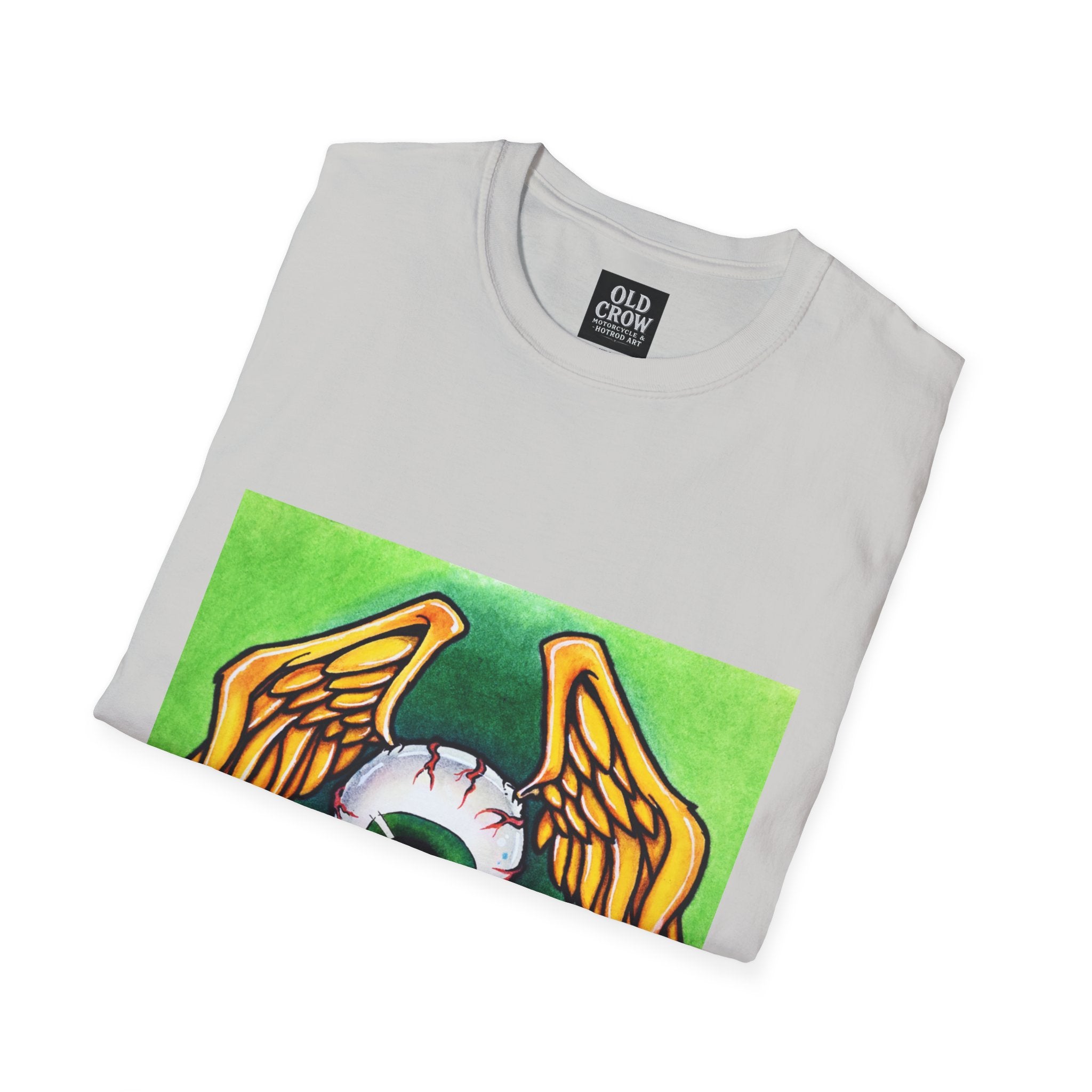 Flying Eyeball Art Print Softstyle T-Shirt
