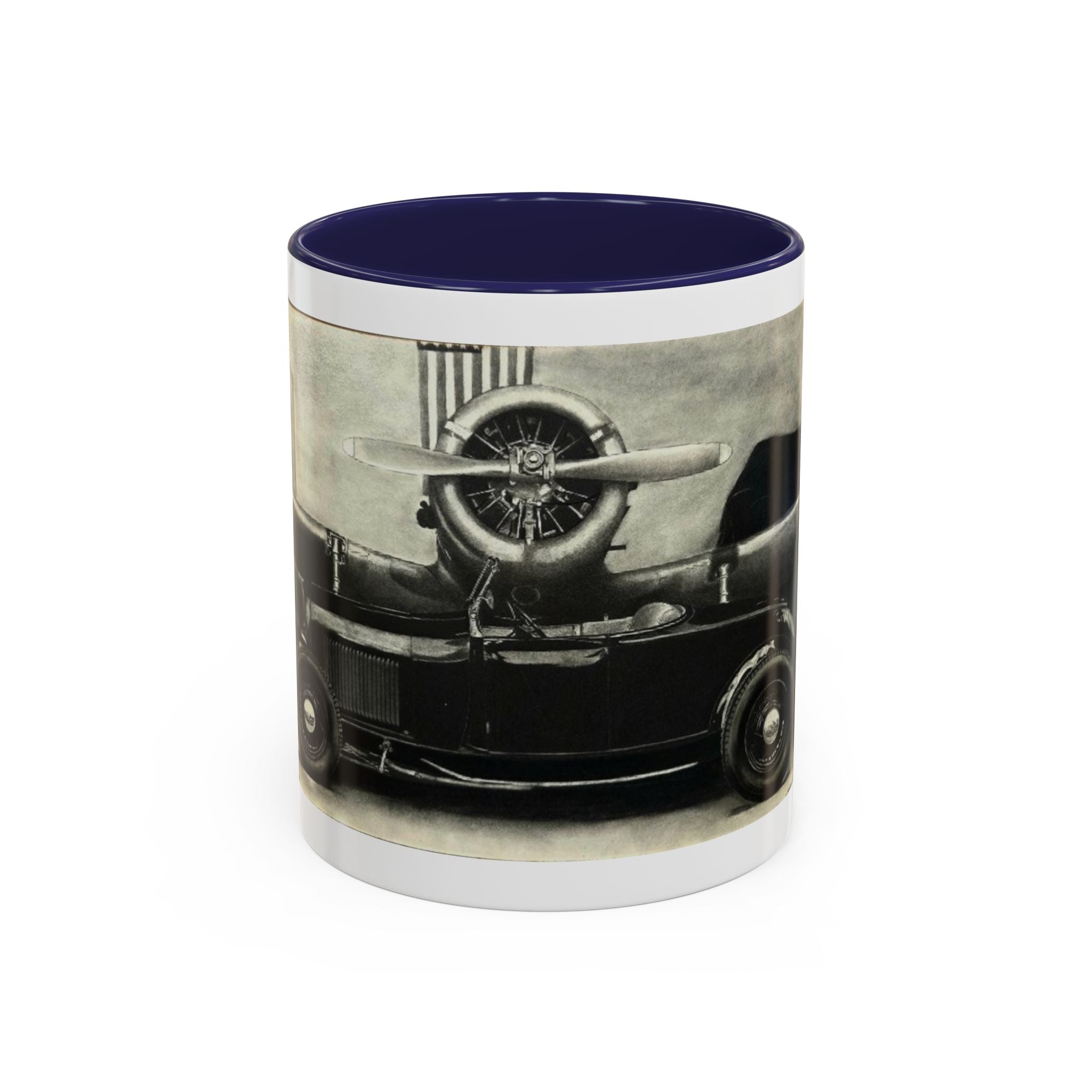 Vintage Airplane Accent Coffee Mug