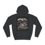 Old Crow Motorcycle & Hotrod College Hoodie