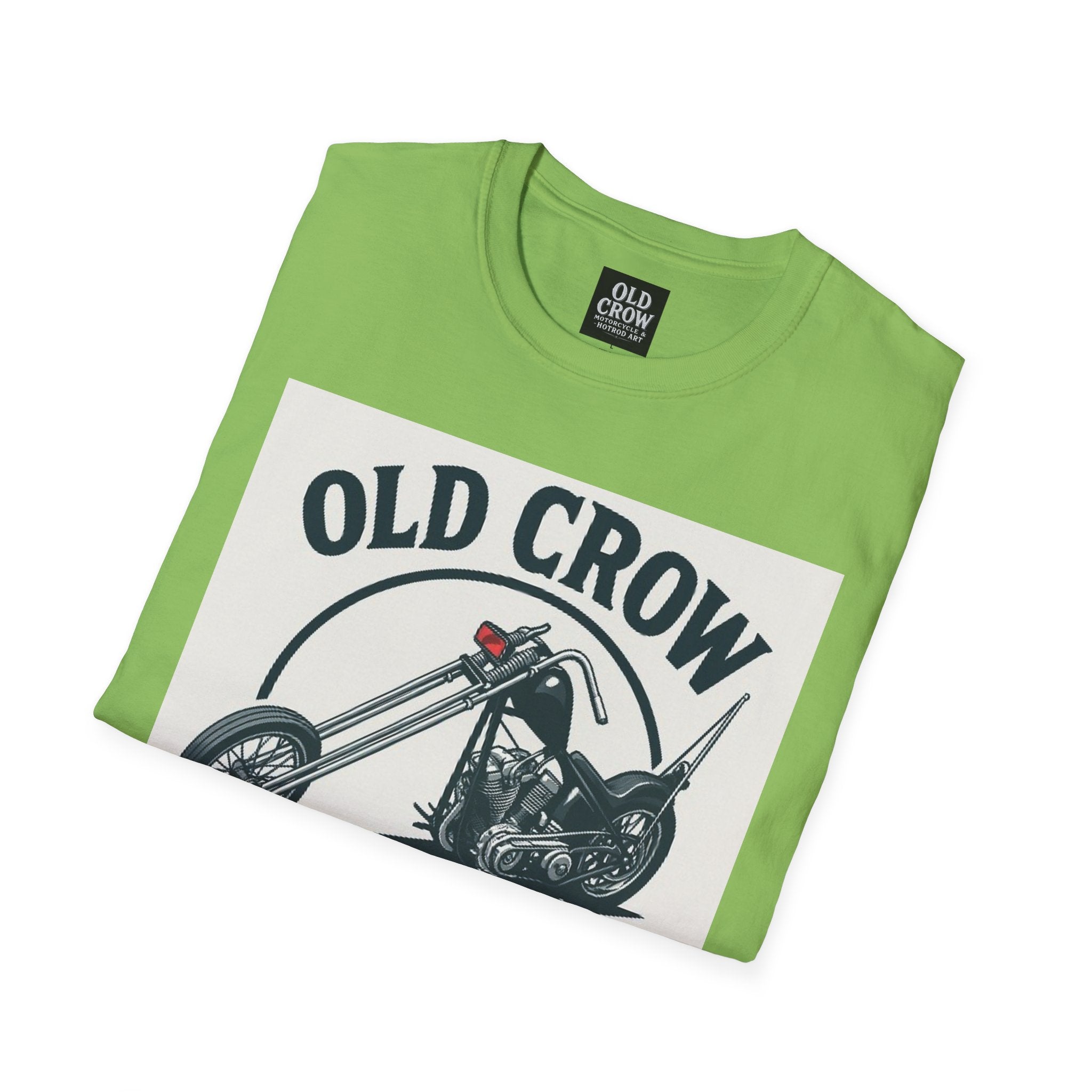 Old Crow Long Fork Chopper Sticker T-Shirt