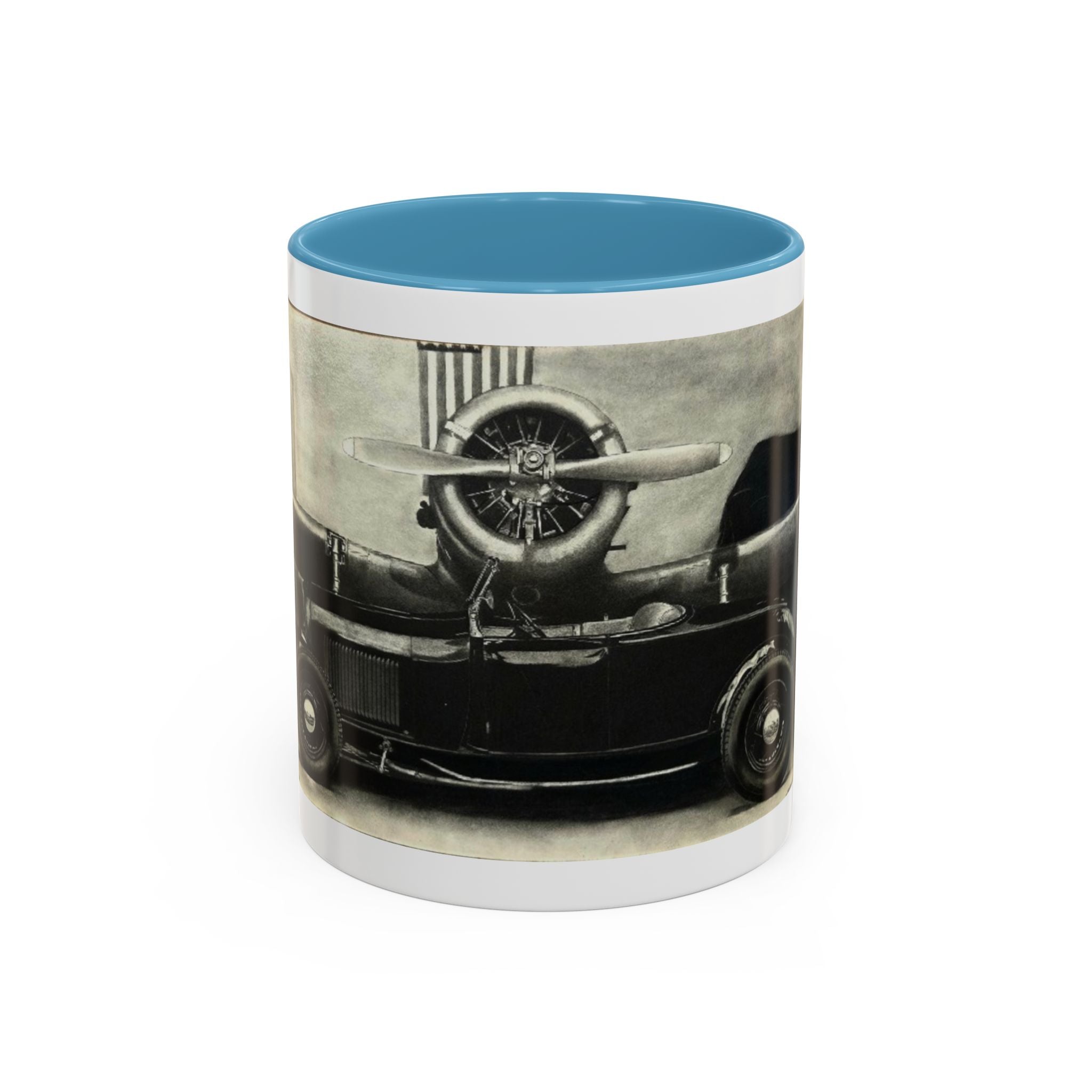 Vintage Airplane Accent Coffee Mug