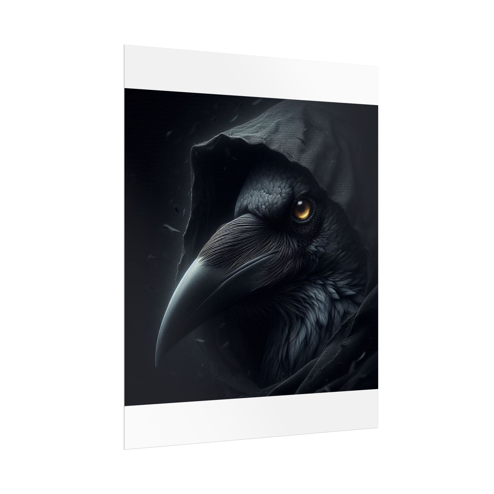 Dark Raven Hooded Rolled Poster