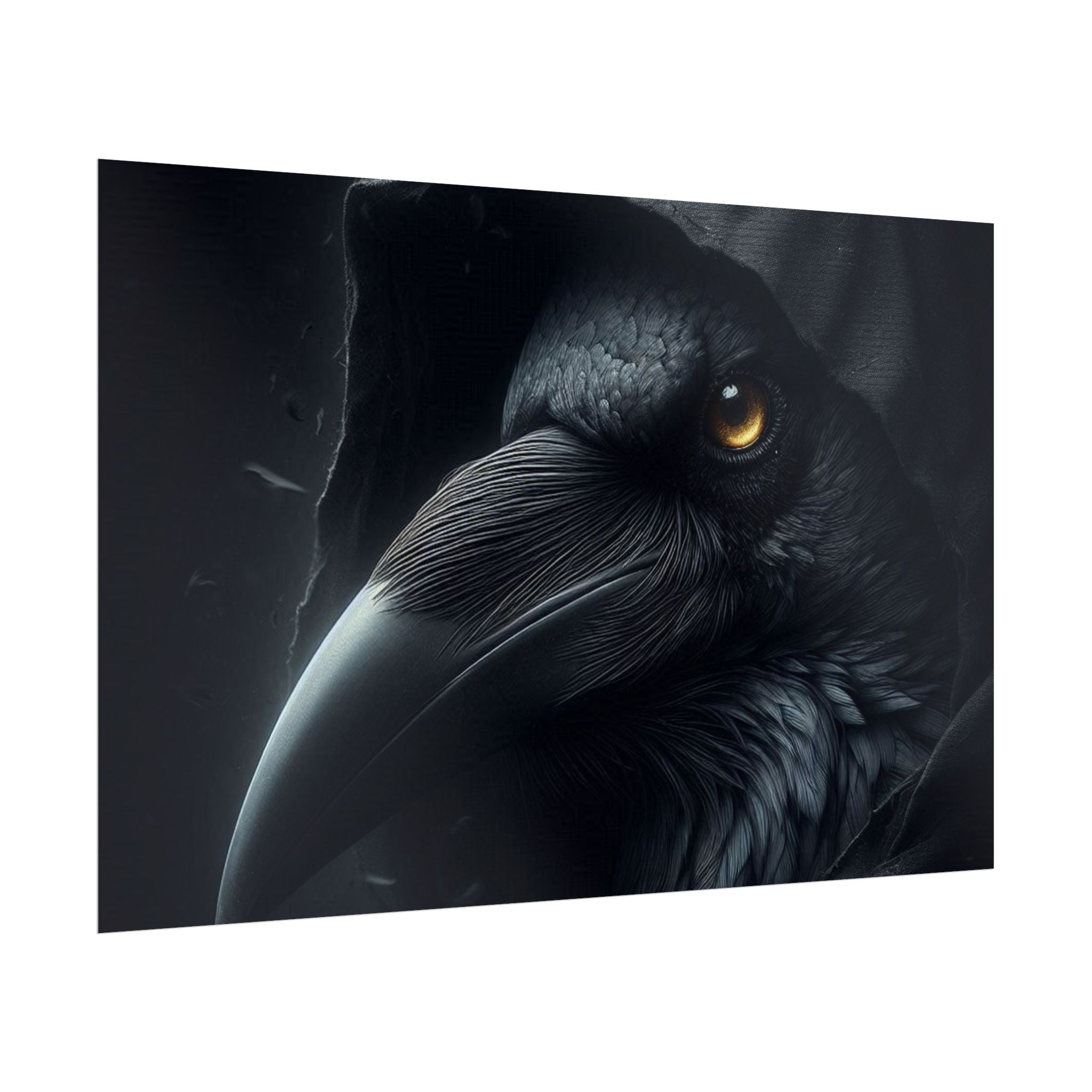 Dark Raven Hooded Rolled Poster