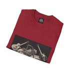 Motorcycle and Music Wall Art  T-Shirt, Indian Roadmaster, Classic Guitars