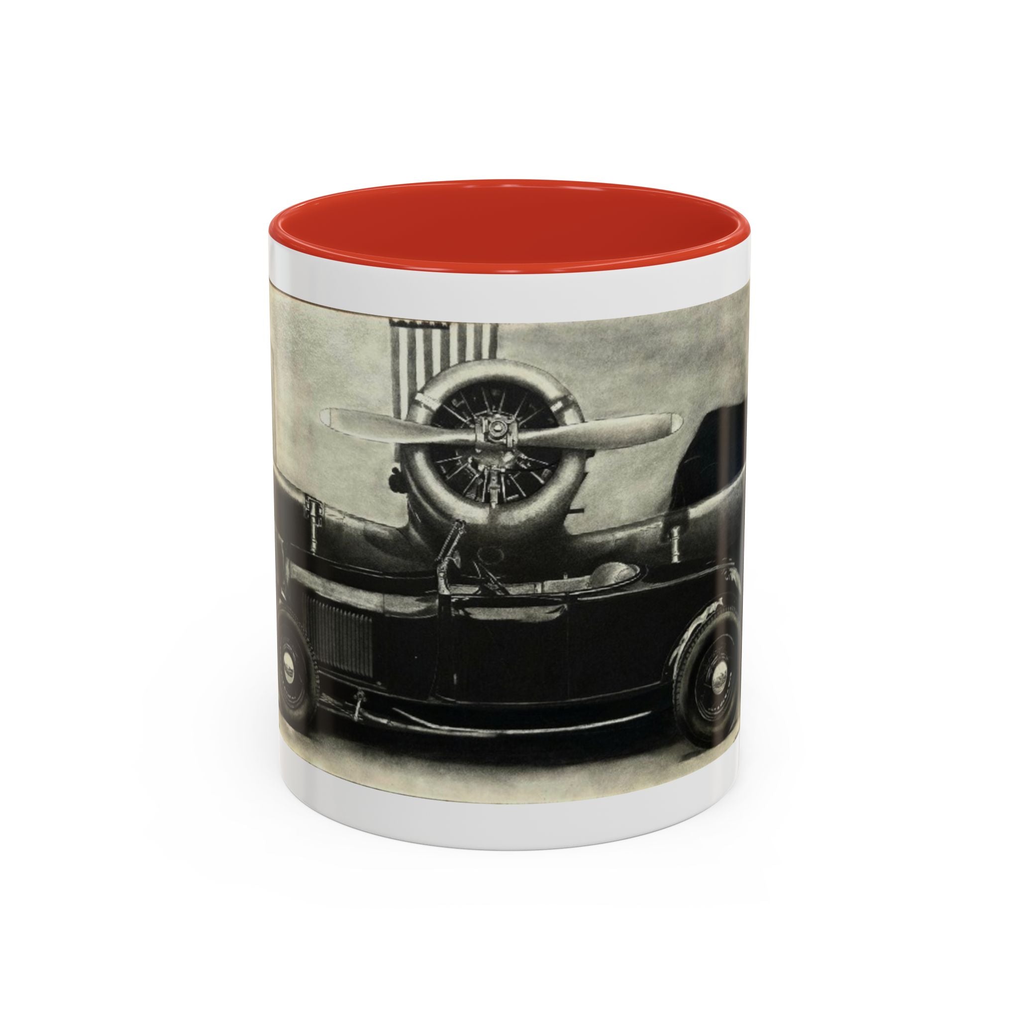 Vintage Airplane Accent Coffee Mug