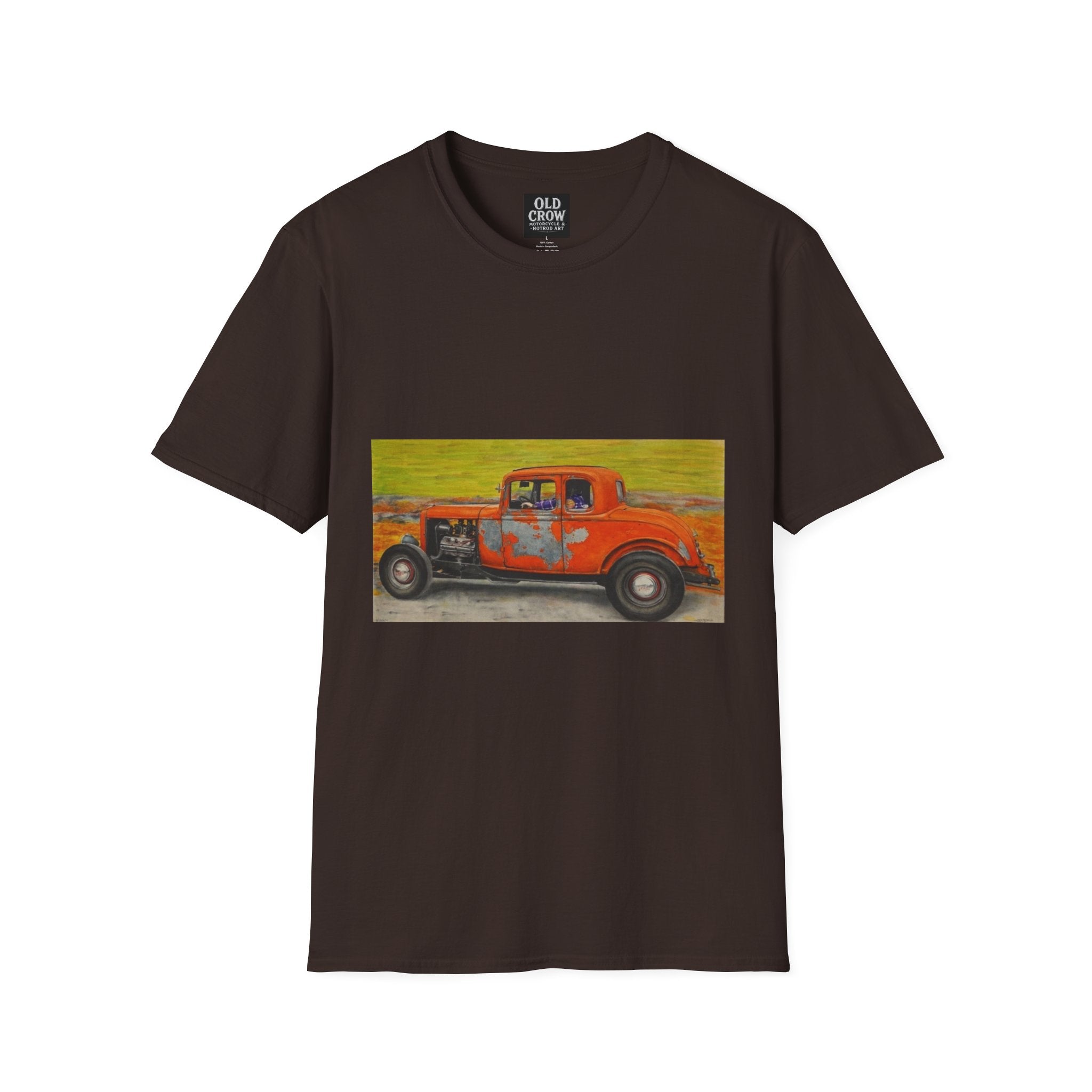 Vintage Hotrod in Motion Softstyle T-Shirt, " Book'n"