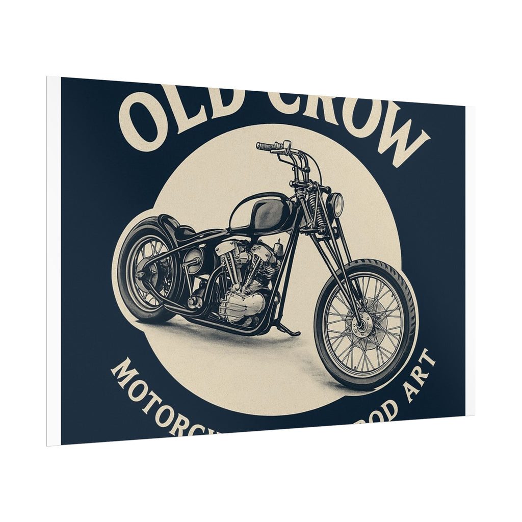 Old Crow Rolled Poster, Retro Wall Decor