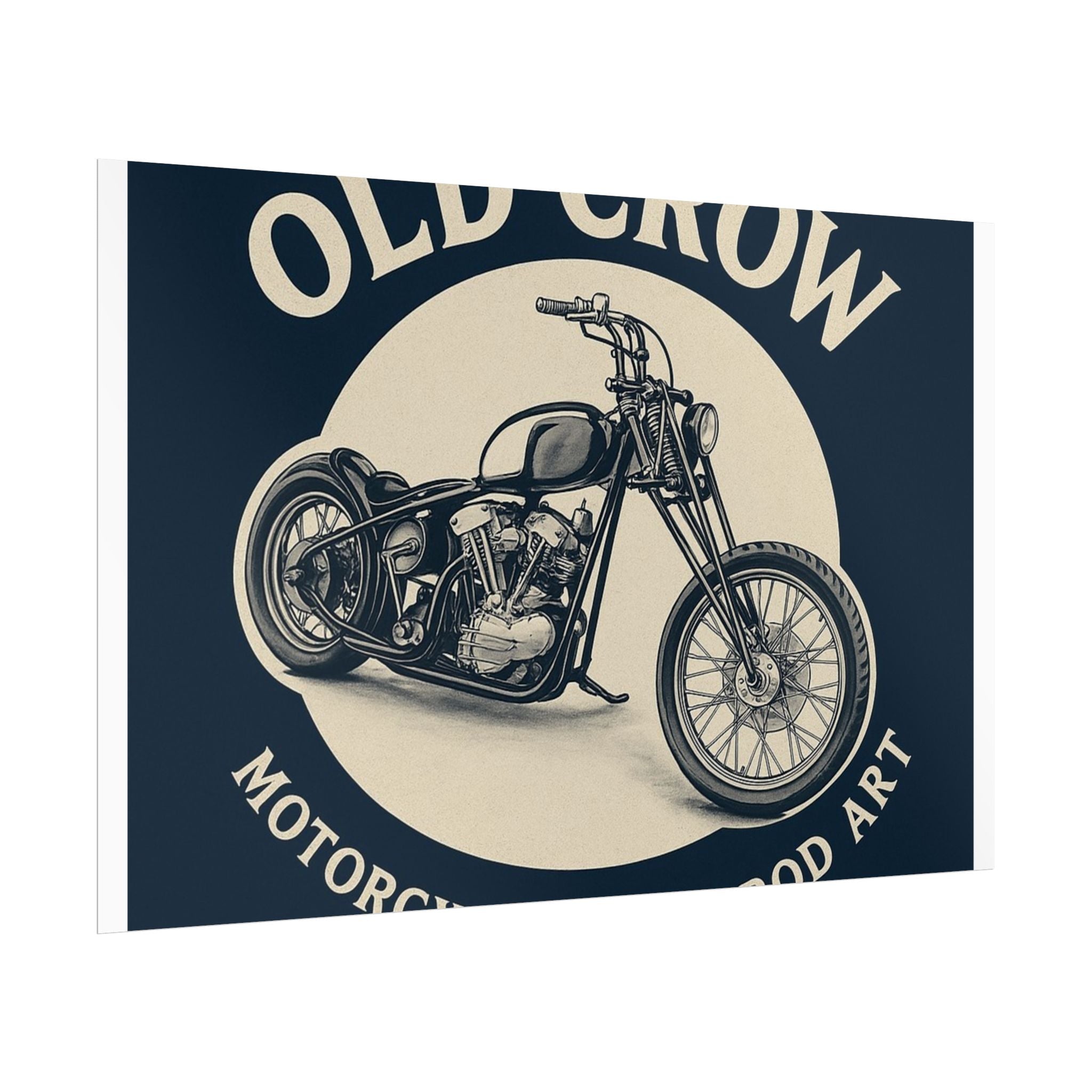 Old Crow Rolled Poster, Retro Wall Decor