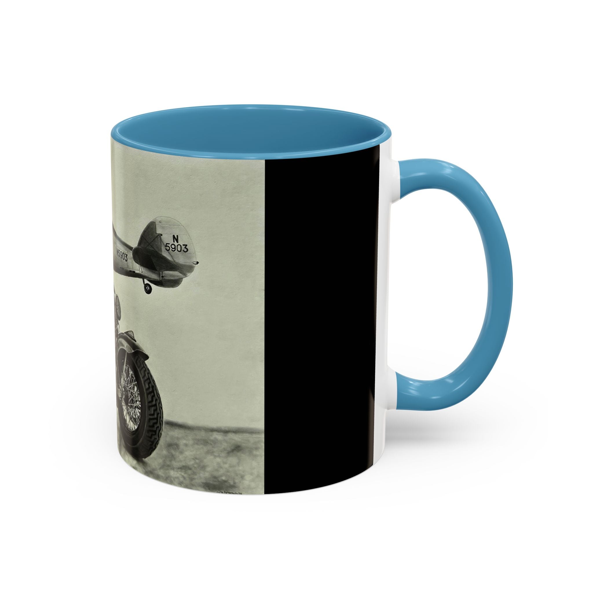 17 Retro Motorcycle & Airplane Coffee Mug