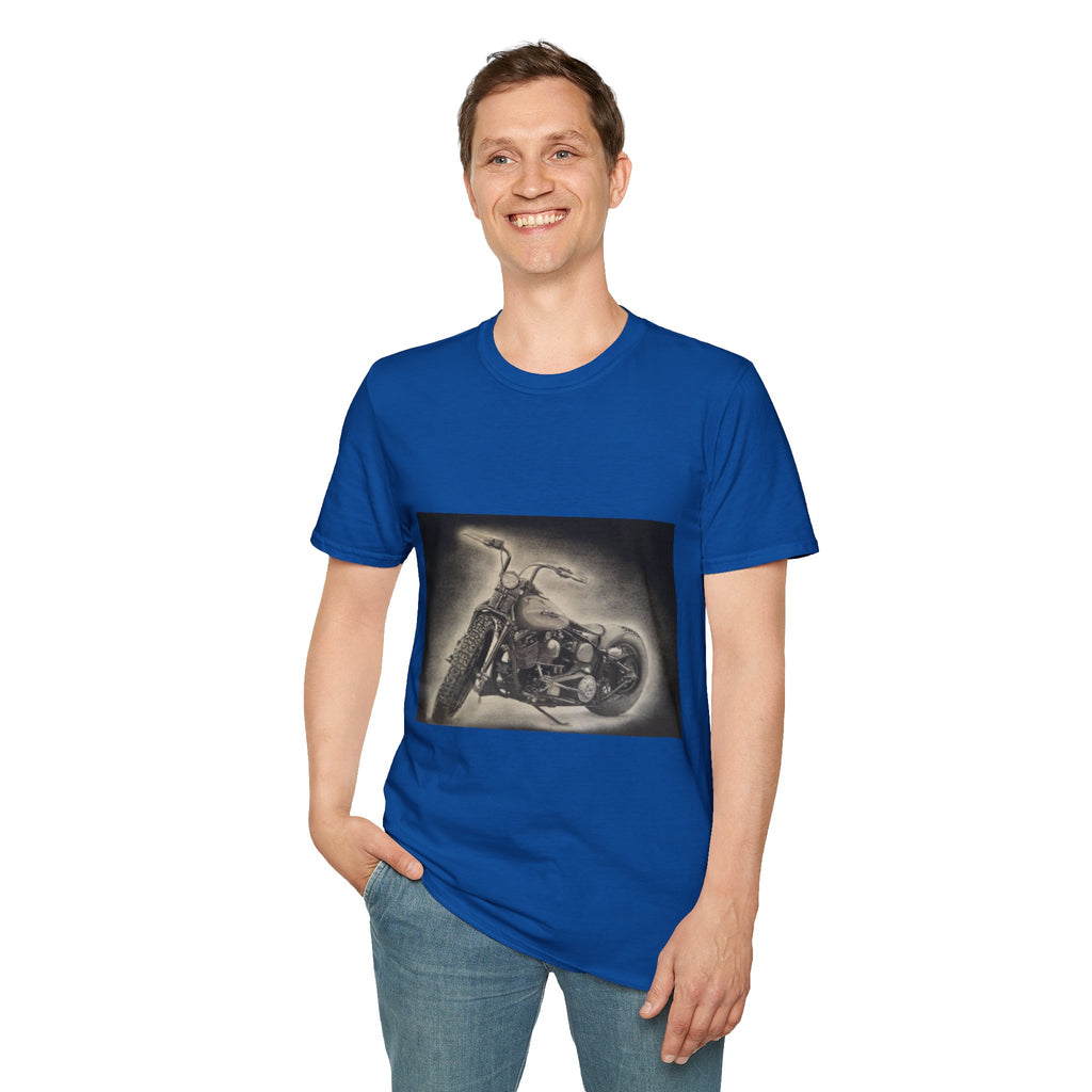 Custom Bobber Bike Canvas T-Shirt