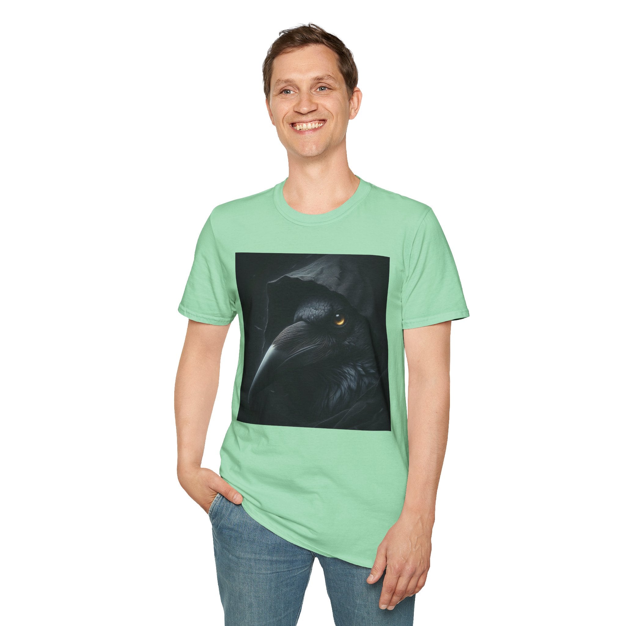 Mystical Crow in Hood T-Shirt