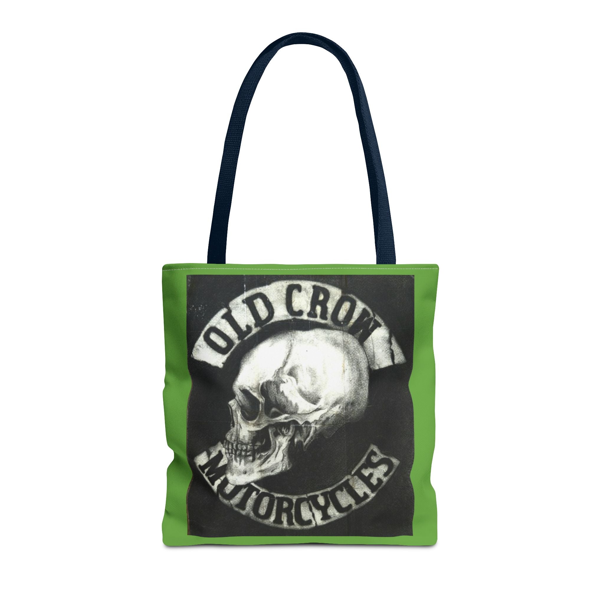 Old Crow Motorcycles Skull Emblem Tote Bag