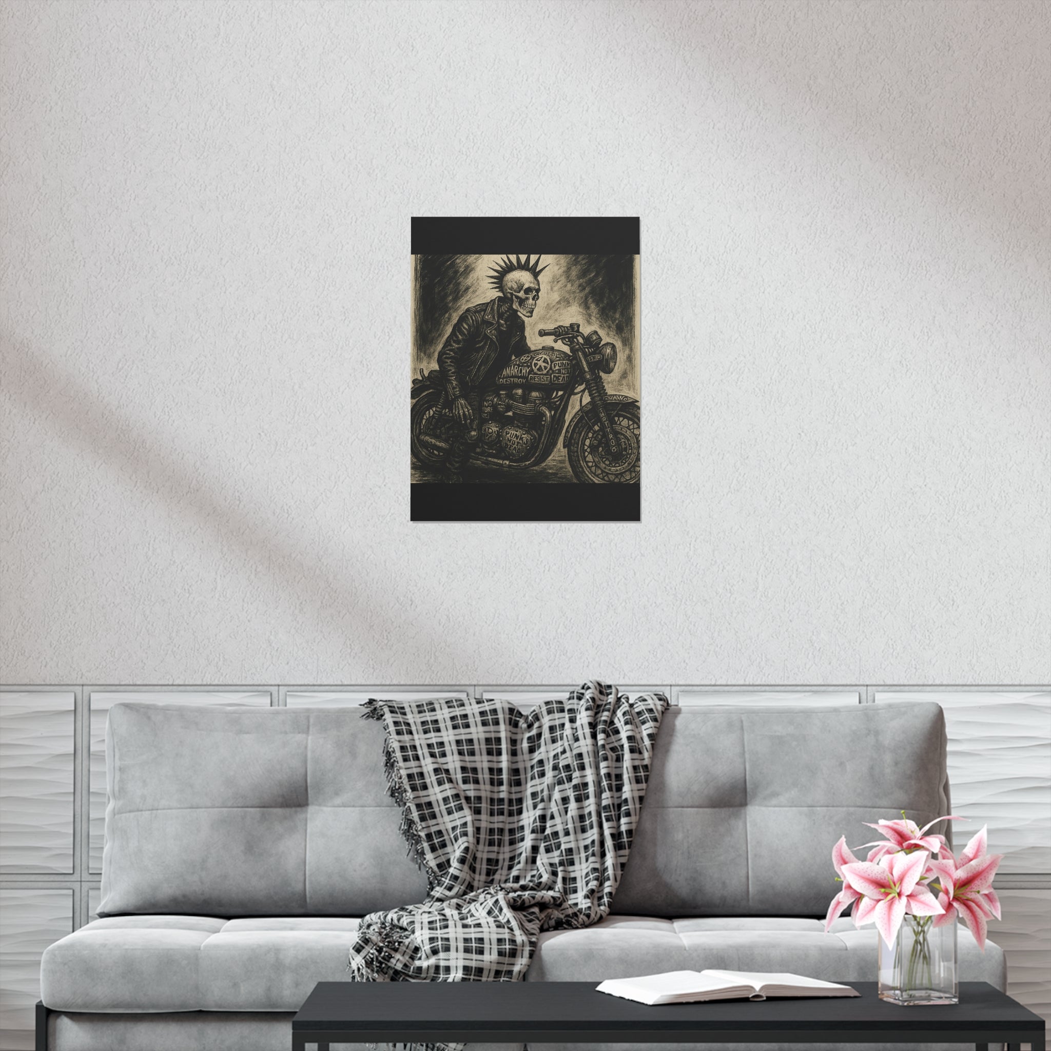 Edgy Motorcycle Art Print