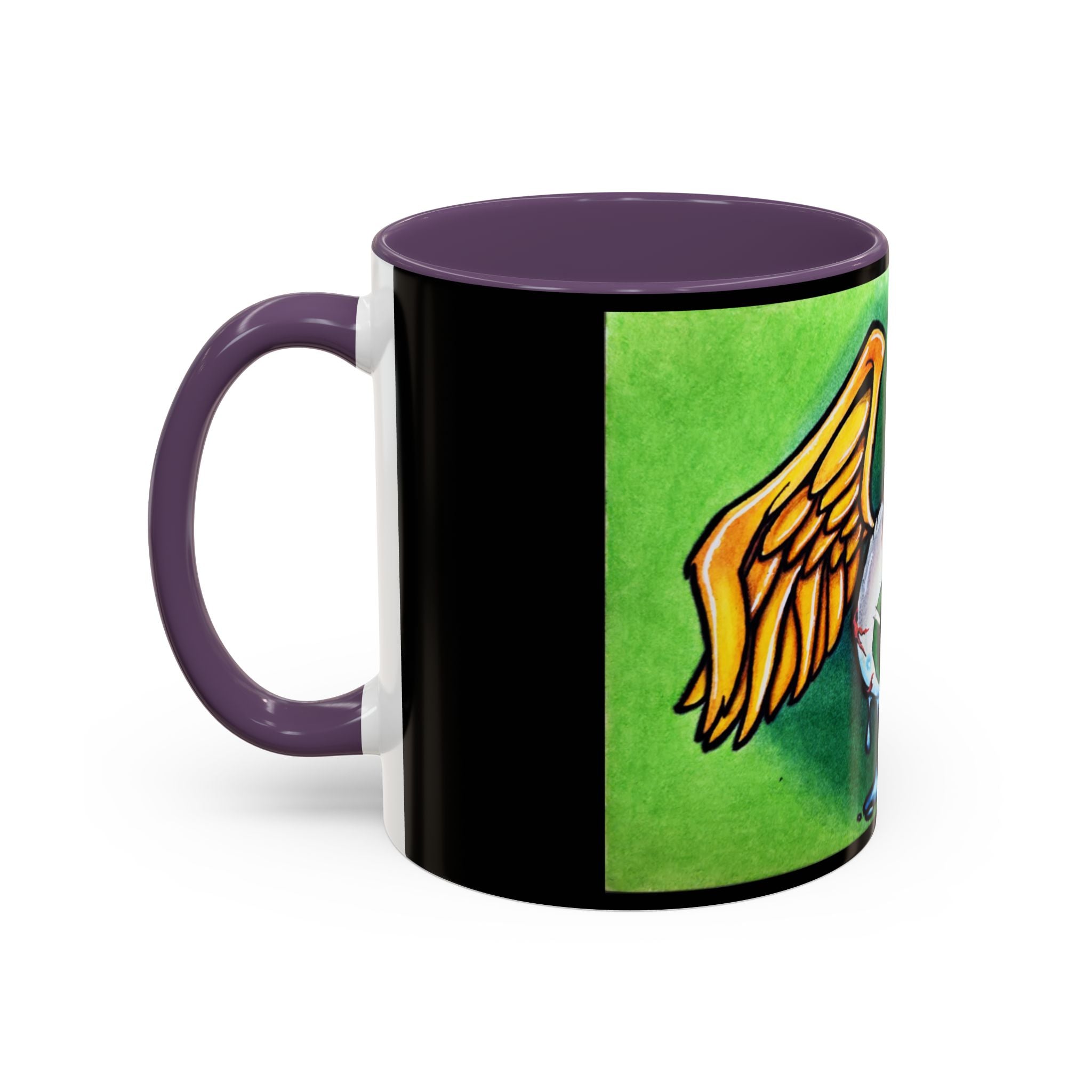 28 Whimsical Gothic Winged Eye Coffee Mug