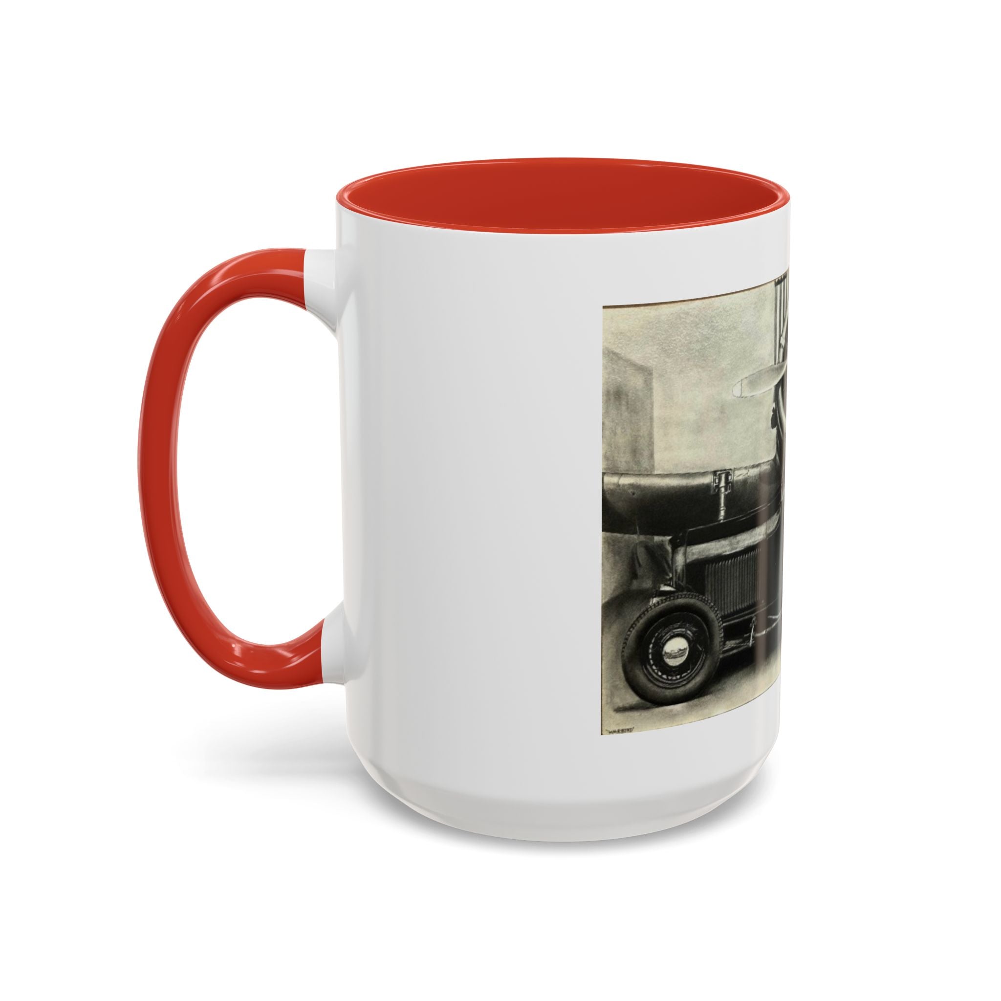 Vintage Airplane Accent Coffee Mug