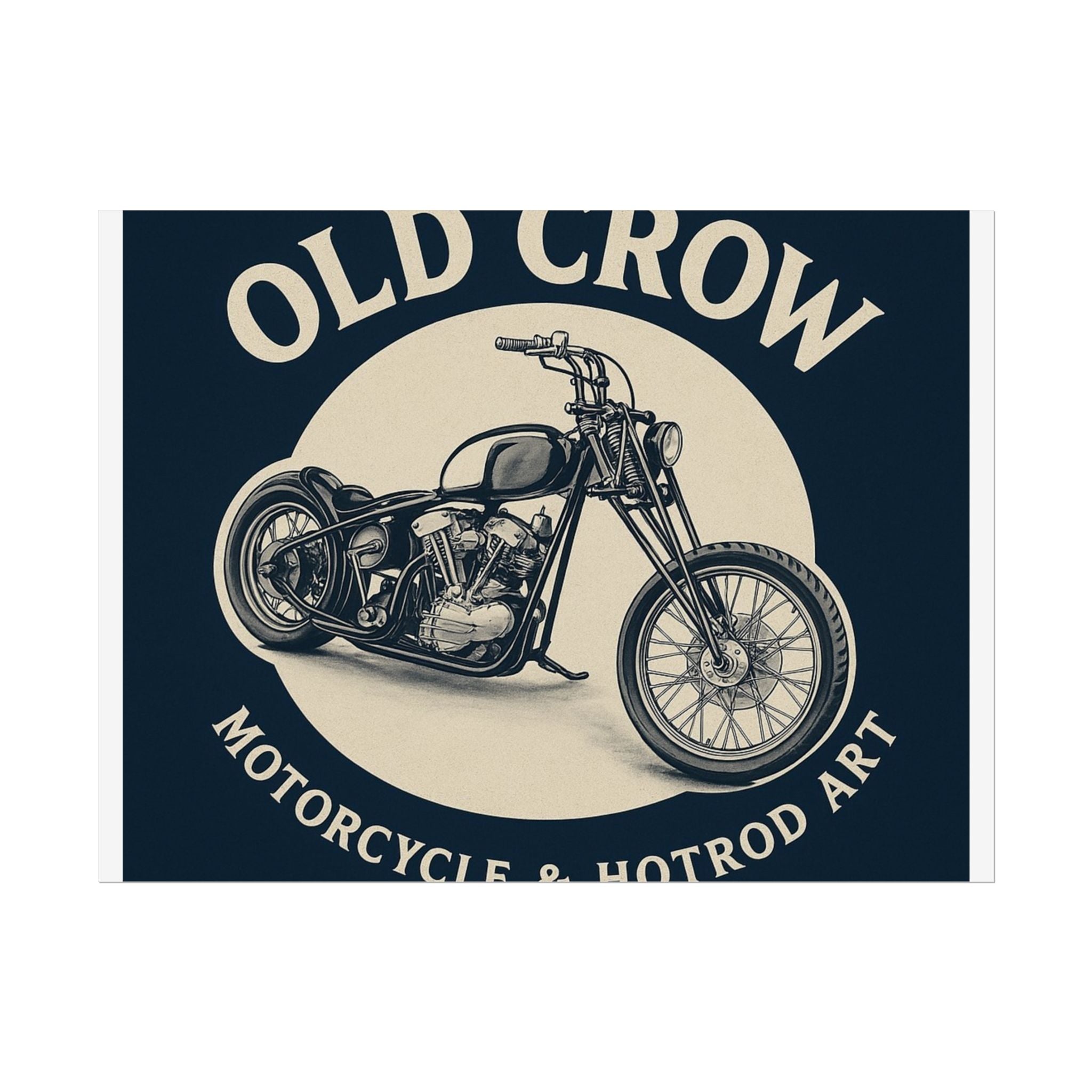 Old Crow Rolled Poster, Retro Wall Decor