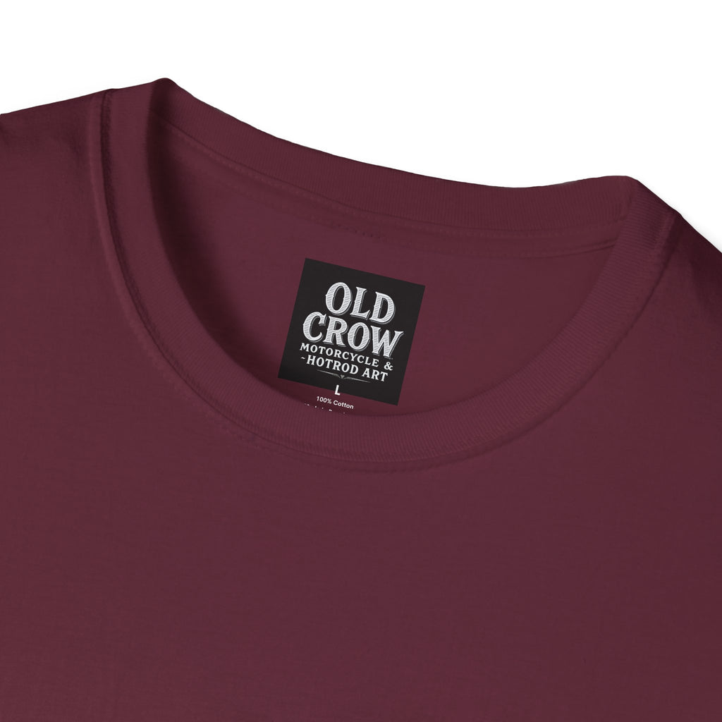 Retro Biker Life Old Crow Shop Sign T-Shirt