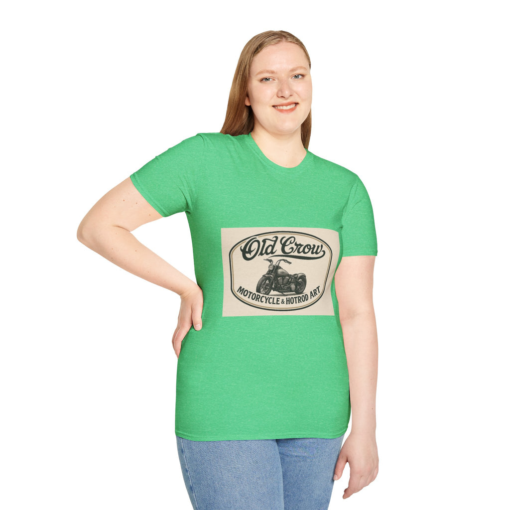 Retro Biker Life Old Crow Shop Sign T-Shirt