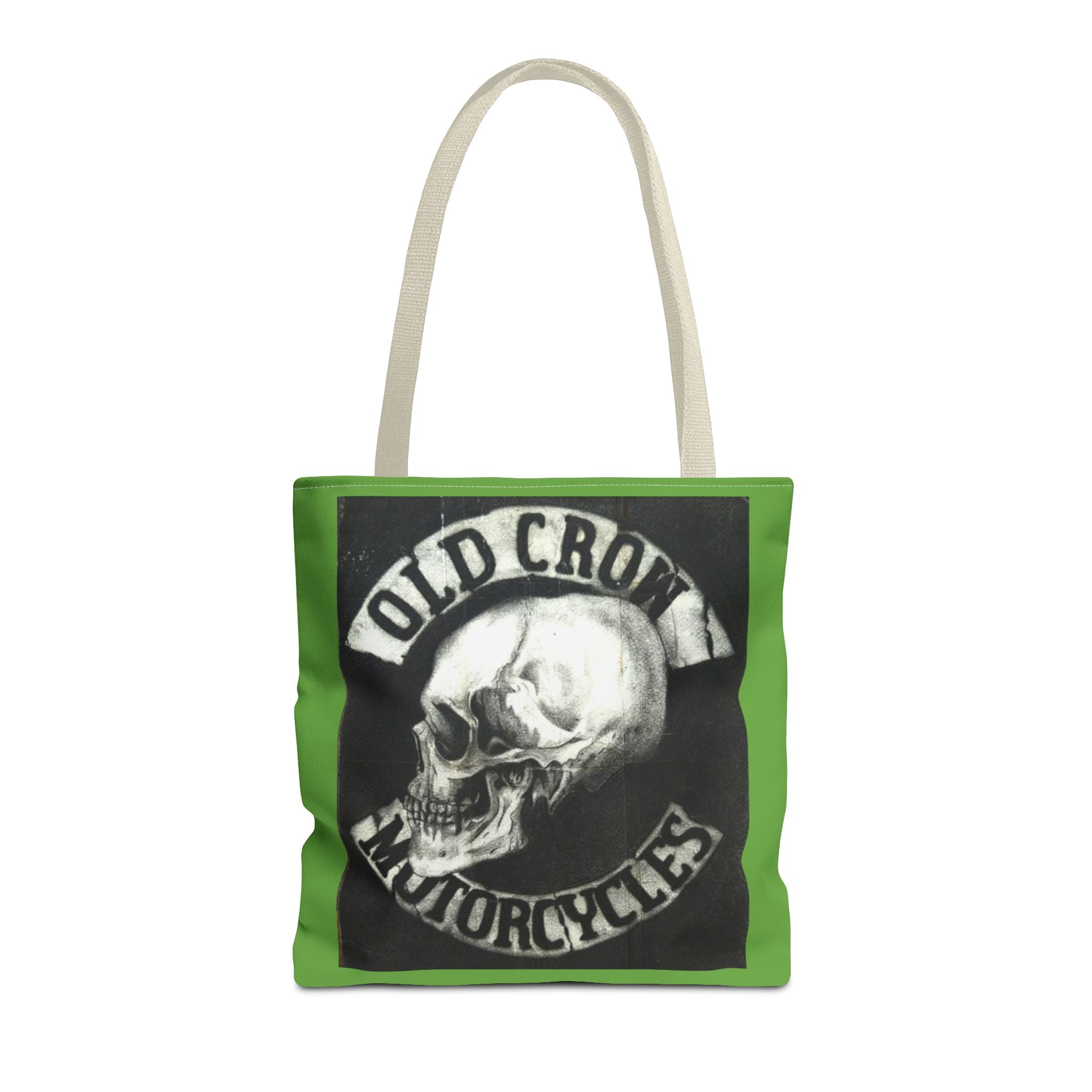 Old Crow Motorcycles Skull Emblem Tote Bag