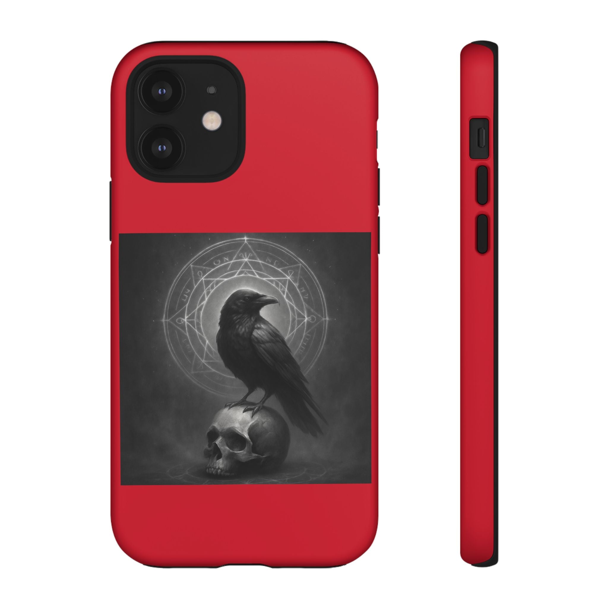 Occult Raven Sigil & Skull Art Cases