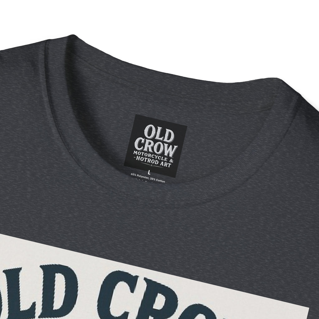 Old Crow Long Fork Chopper Sticker T-Shirt
