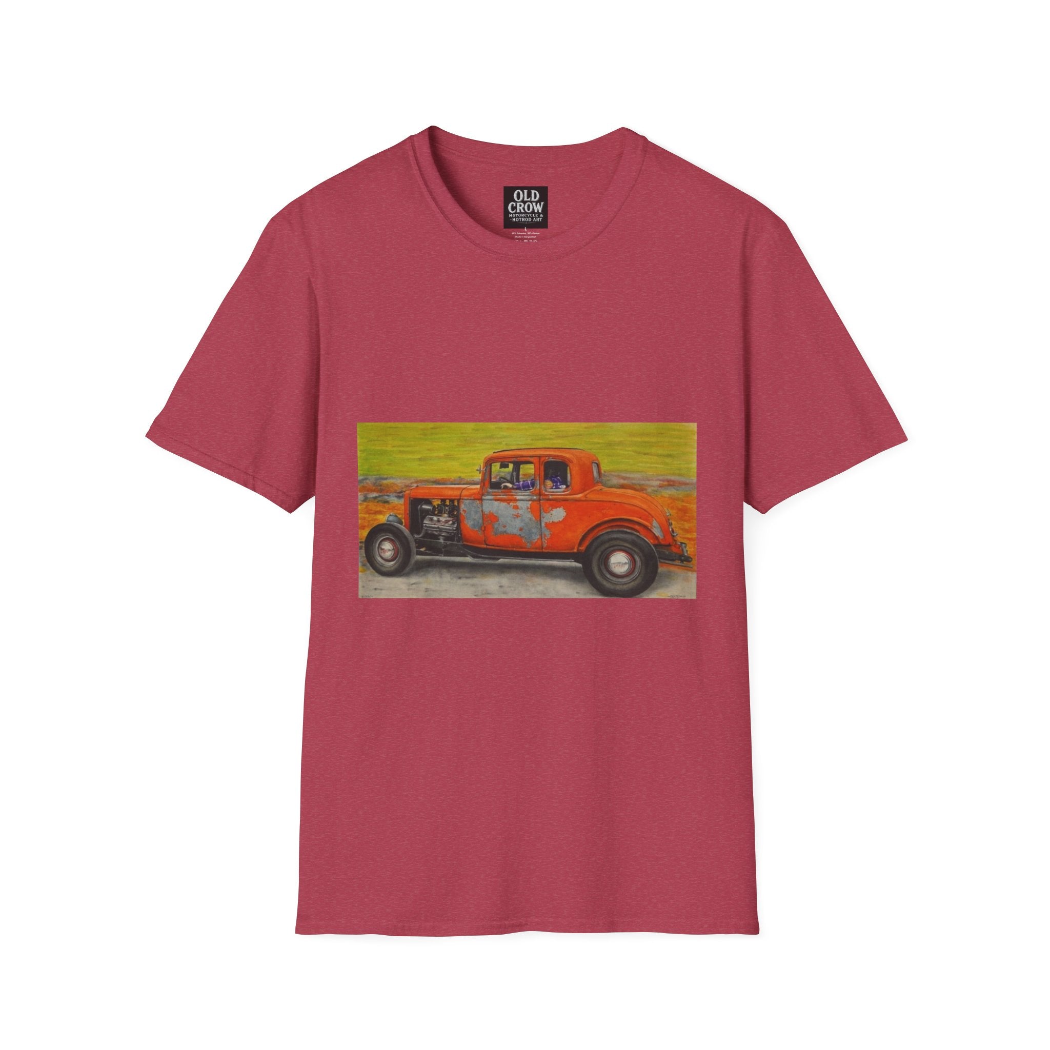 Vintage Hotrod in Motion Softstyle T-Shirt, " Book'n"