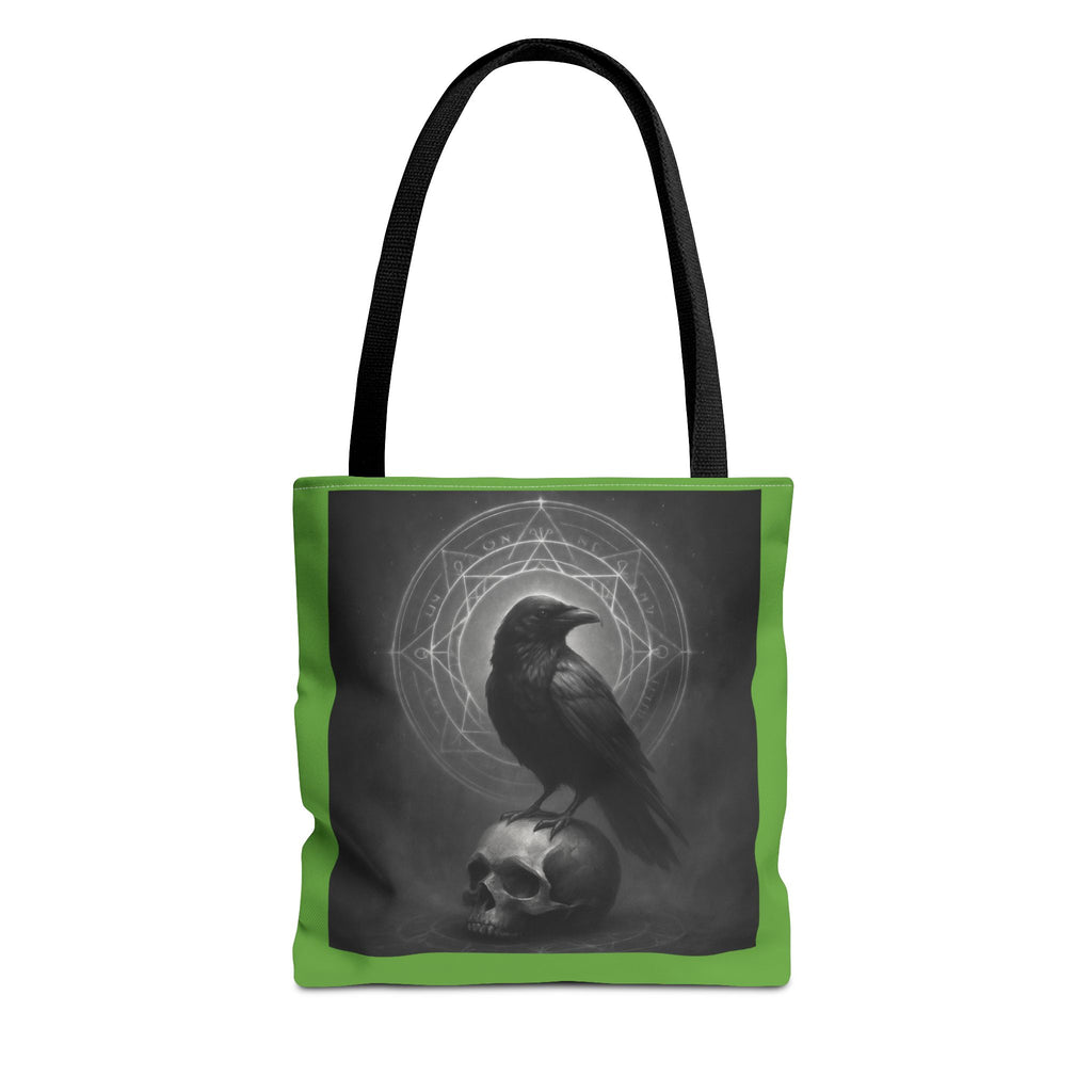 Black Raven & Skull Magic  Tote Bag